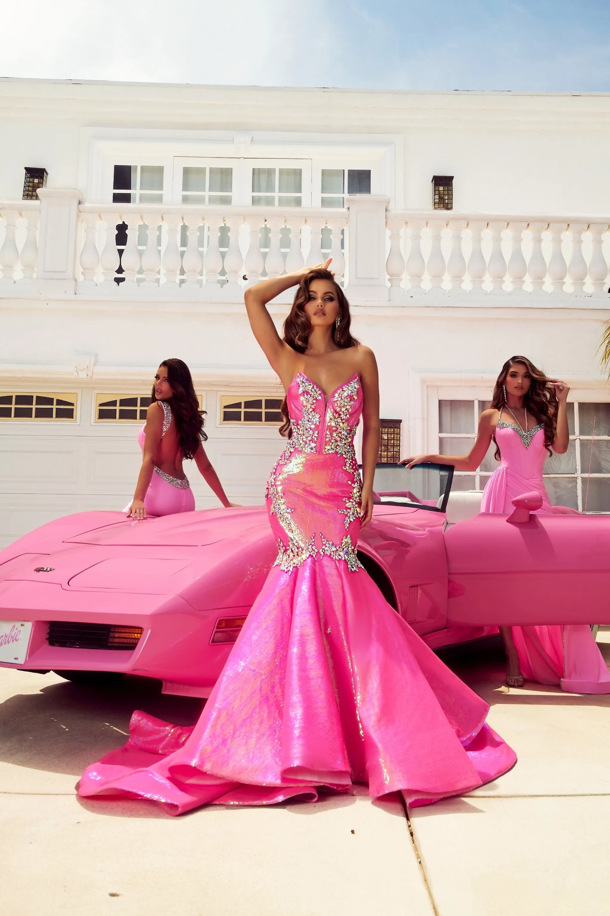 PORTIA & SCARLETT PS23522 Scoop Neck Evening Gown with Open Back sold by The Gown Galleria product image thumbnail 3