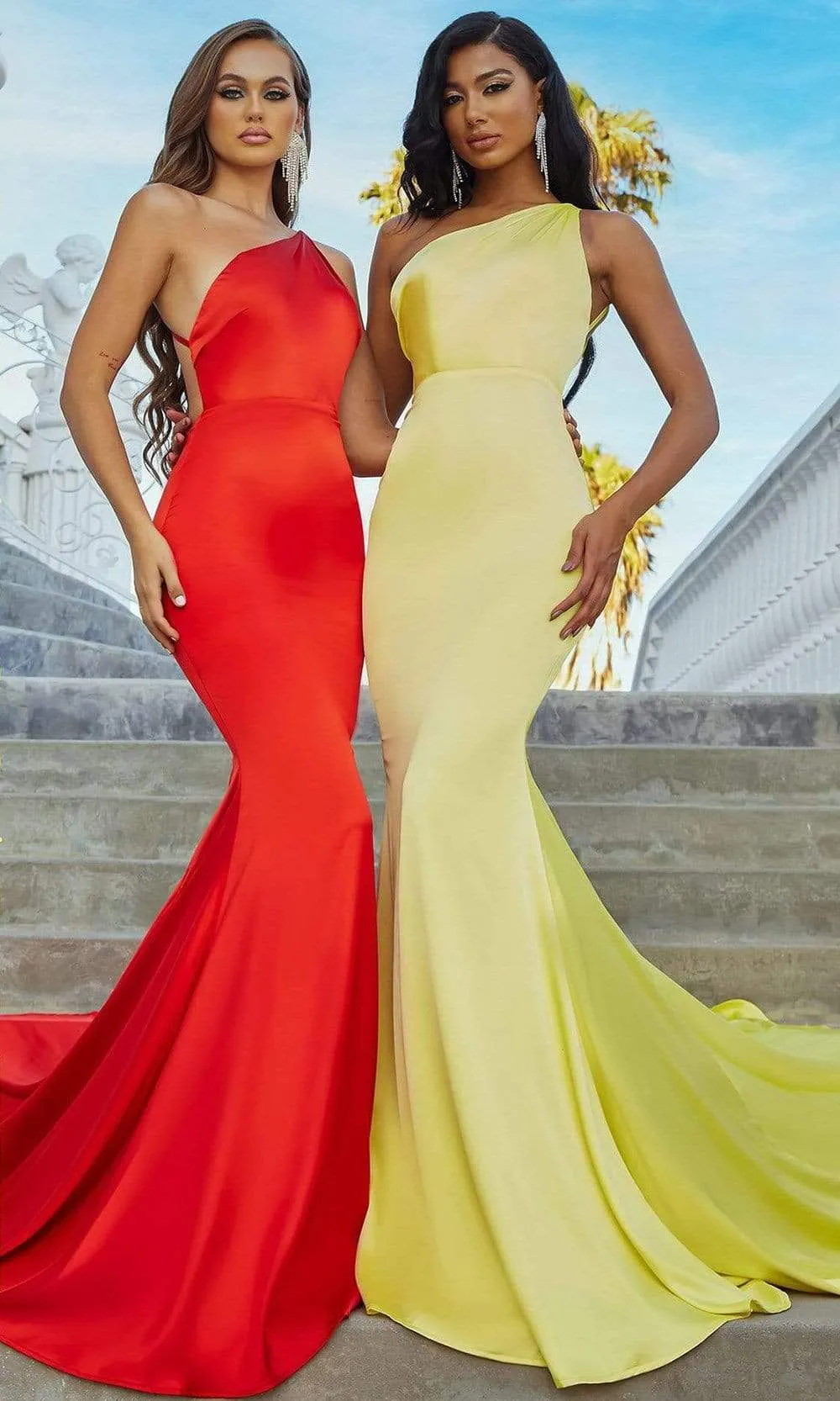PORTIA & SCARLETT PS22358 Exquisite Sleeveless Asymmetric Neck Gown sold by The Gown Galleria product image thumbnail 3