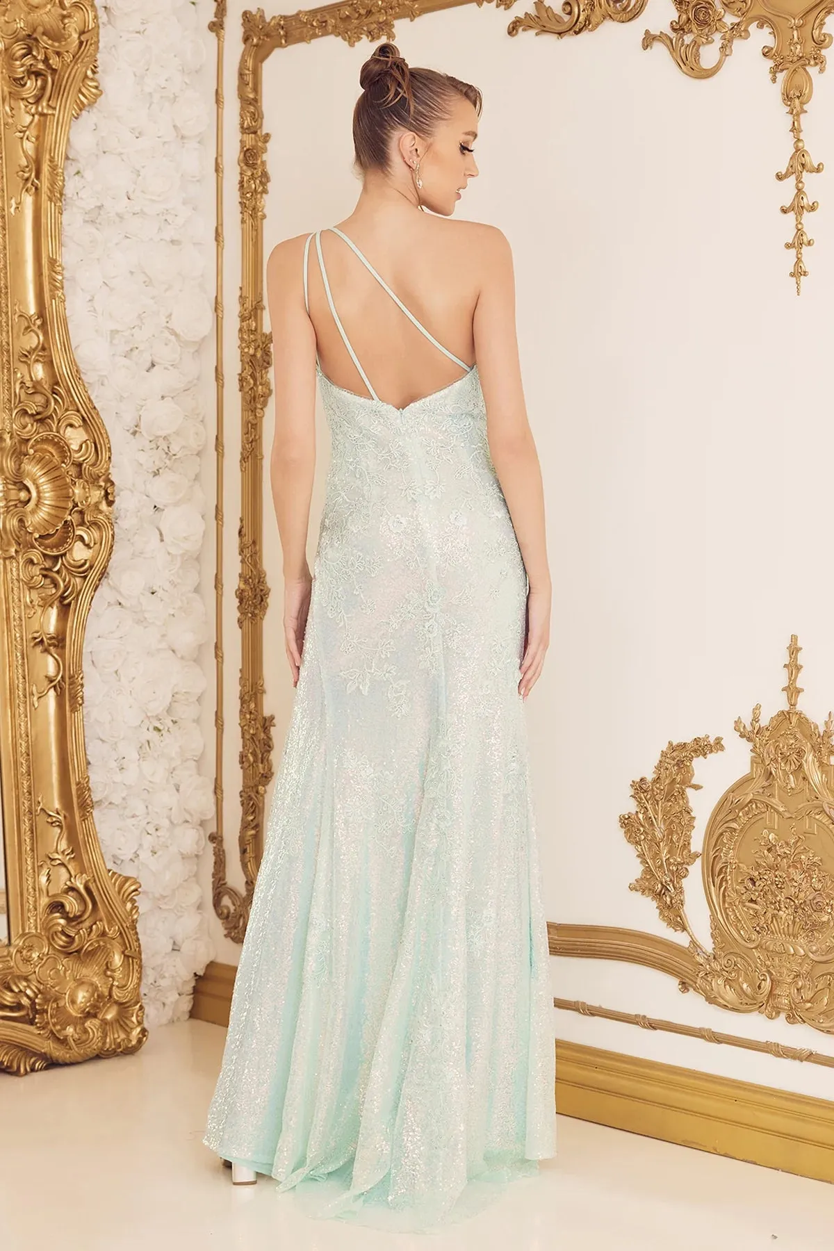 NOX ANABEL D1158 One Shoulder Embroidered Dress sold by The Gown Galleria product image thumbnail 2