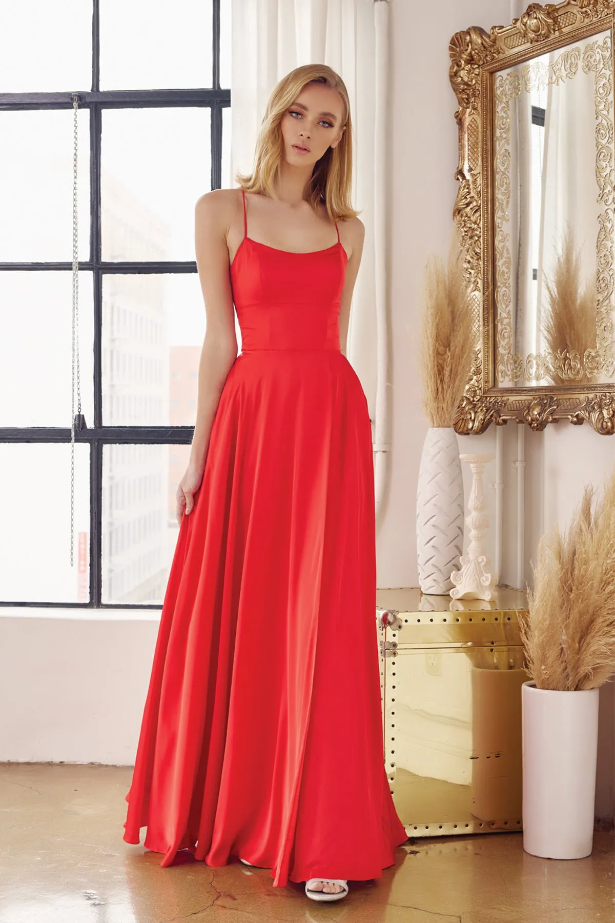 JULIET 278 A-Line Side Slit Skirt Evening Formal Dress sold by The Gown Galleria product image thumbnail 4