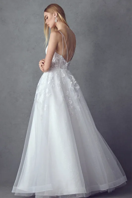 JULIET 251W Embroidered Bodice with Open Back Ball Gown sold by The Gown Galleria product image thumbnail 2