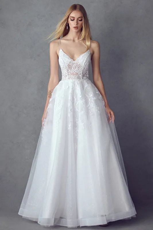 JULIET 251W Embroidered Bodice with Open Back Ball Gown sold by The Gown Galleria product image thumbnail 3