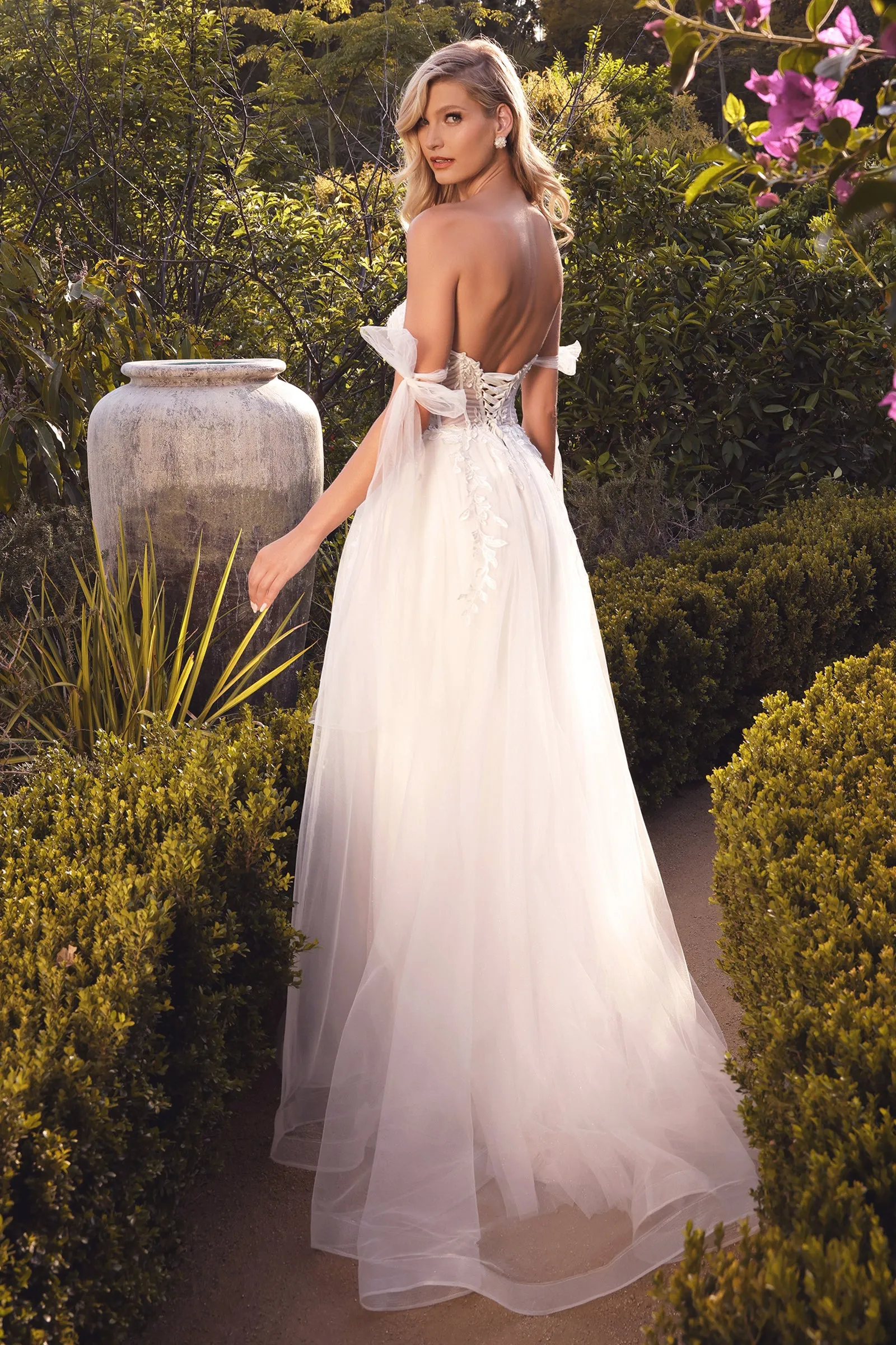 CINDERELLA DIVINE CD964W A-Line Corset Bridal Gown sold by The Gown Galleria product image thumbnail 2
