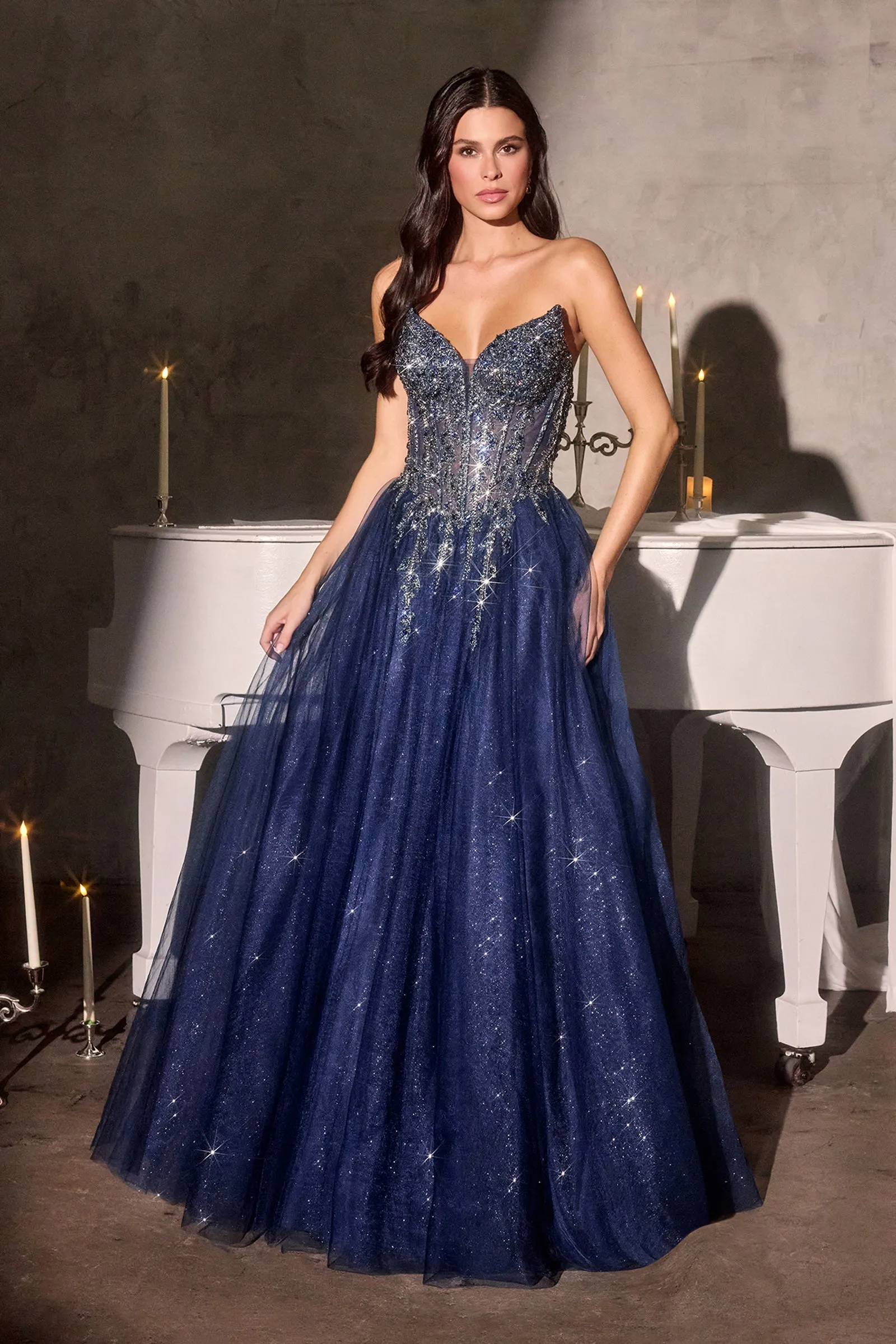Cinderella Divine CD721 A-Line Evening Gown for Prom sold by The Gown Galleria product image thumbnail 4