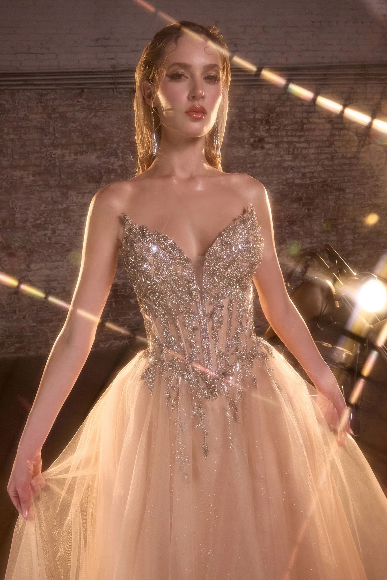 Cinderella Divine CD721 A-Line Evening Gown for Prom sold by The Gown Galleria product image thumbnail 3