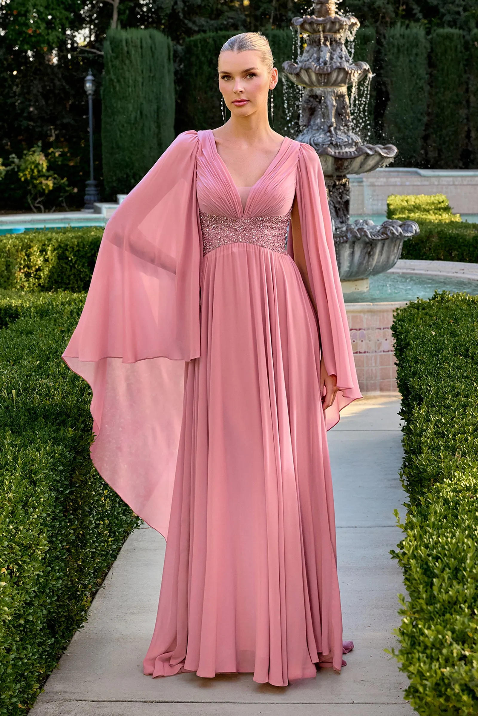 Cinderella Divine CM8244 Evening Gown with A-Line Silhouette sold by The Gown Galleria product image thumbnail 2