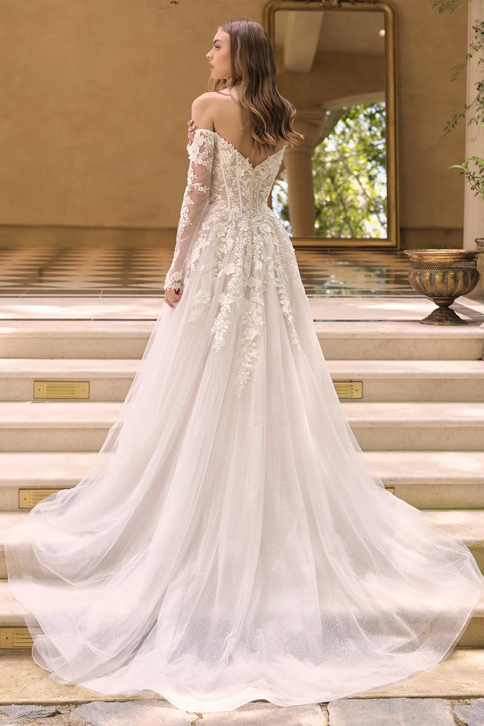Andrea & Leo WL067 Evening Gown Off-the-Shoulder Silhouette sold by The Gown Galleria product image thumbnail 2