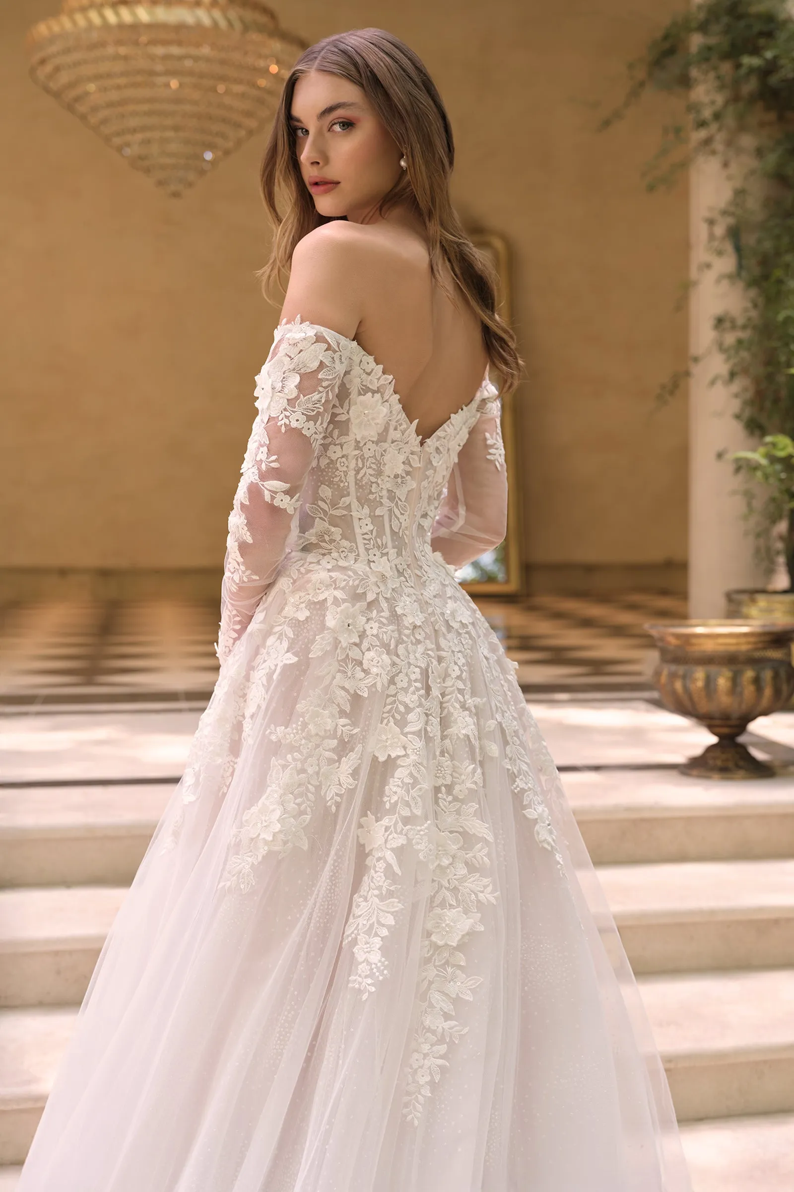 Andrea & Leo WL067 Evening Gown Off-the-Shoulder Silhouette sold by The Gown Galleria product image thumbnail 4