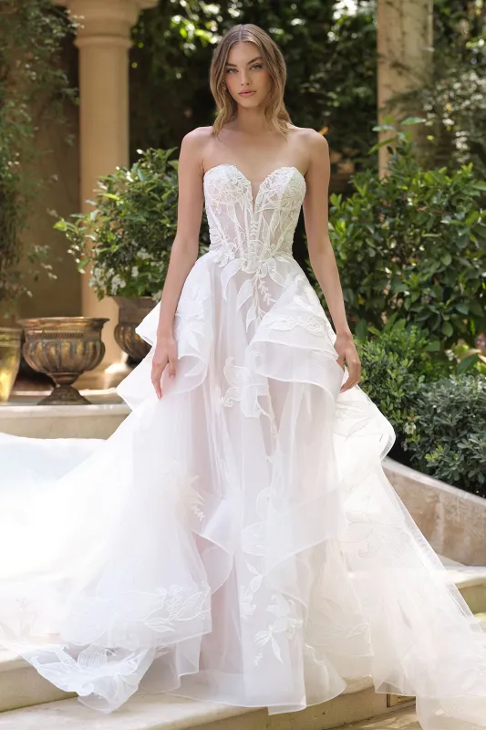 Andrea & Leo WL059 Evening Gown with Strapless Sweetheart Neckline sold by The Gown Galleria