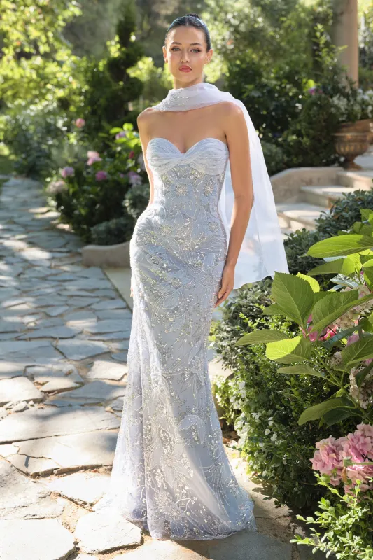 Andrea & Leo A1484 Evening Gown with Strapless Sweetheart Neckline sold by The Gown Galleria