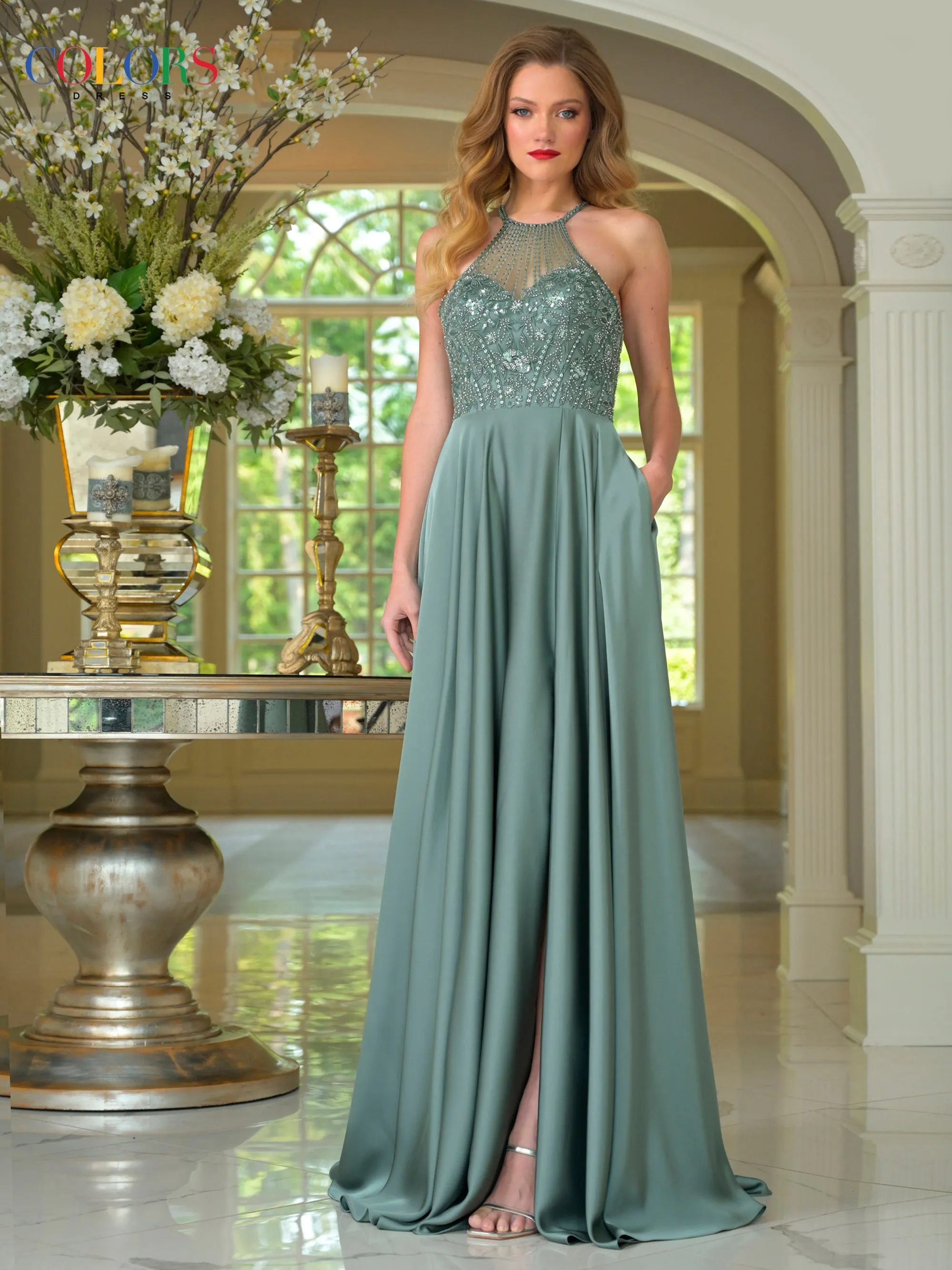 COLORS 3822 Long Prom Dress With Sweetheart Neckline sold by The Gown Galleria product image thumbnail 5