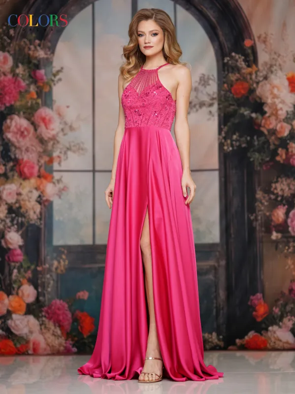 COLORS 3822 Long Prom Dress With Sweetheart Neckline sold by The Gown Galleria