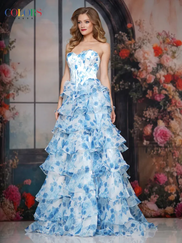 COLORS 3836 Strapless Prom Dress With Sweetheart Neckline sold by The Gown Galleria