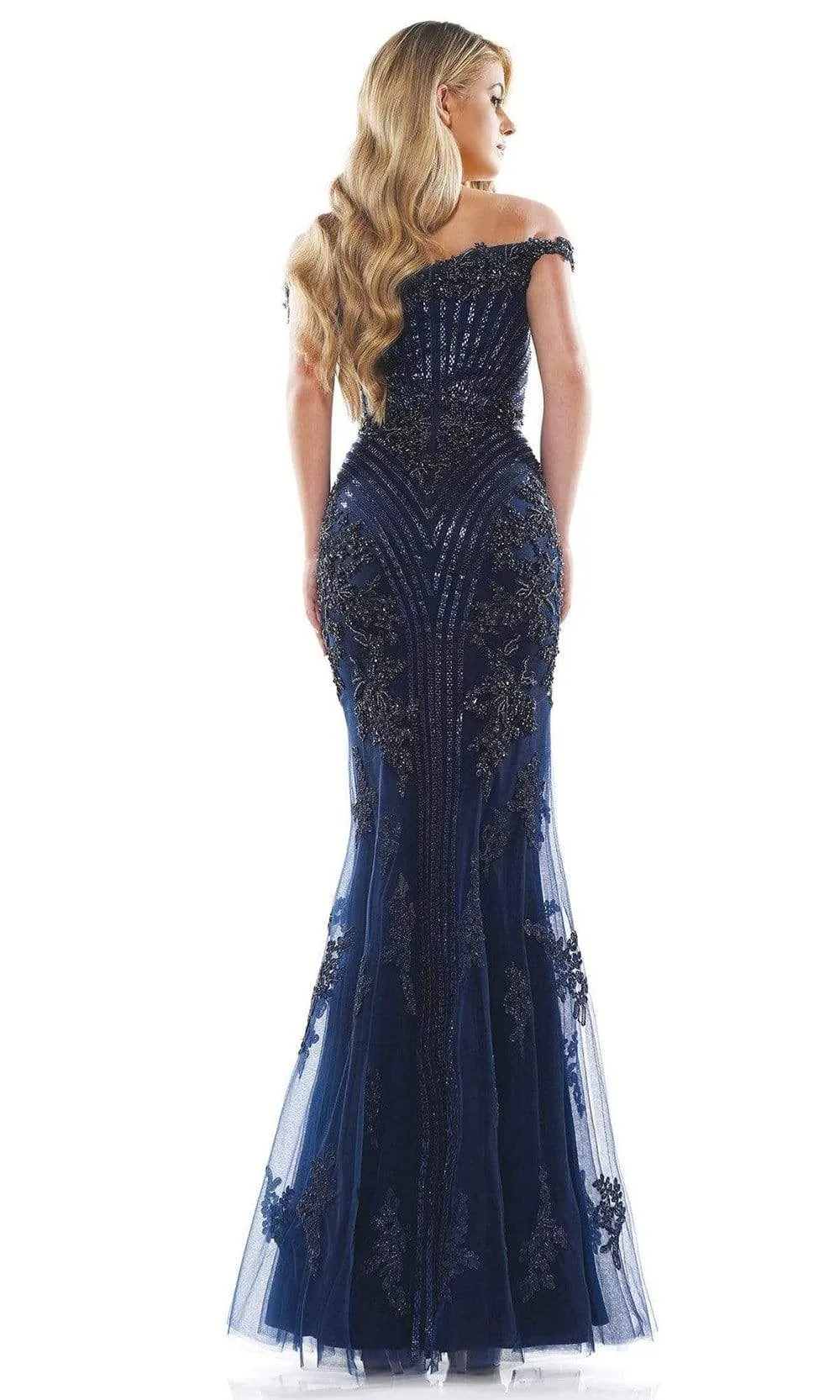 Colors Dress J131 Off-Shoulder Beaded Prom Dress With Slit sold by The Gown Galleria product image thumbnail 4