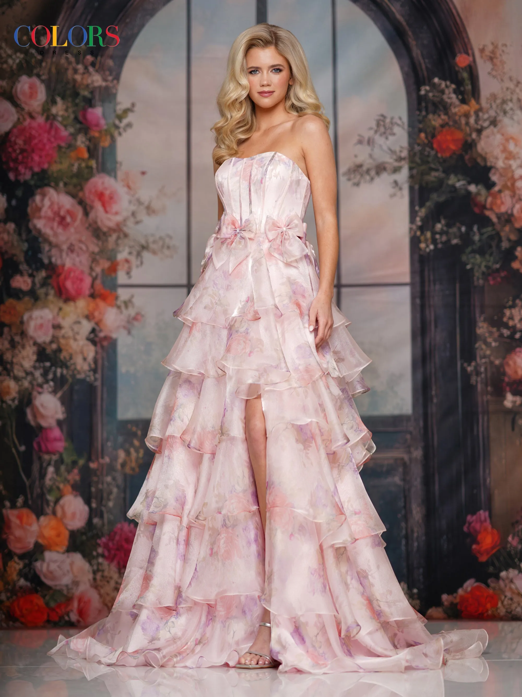 COLORS 3809 Long Prom Dress With Strapless Silhouette sold by The Gown Galleria product image thumbnail 3
