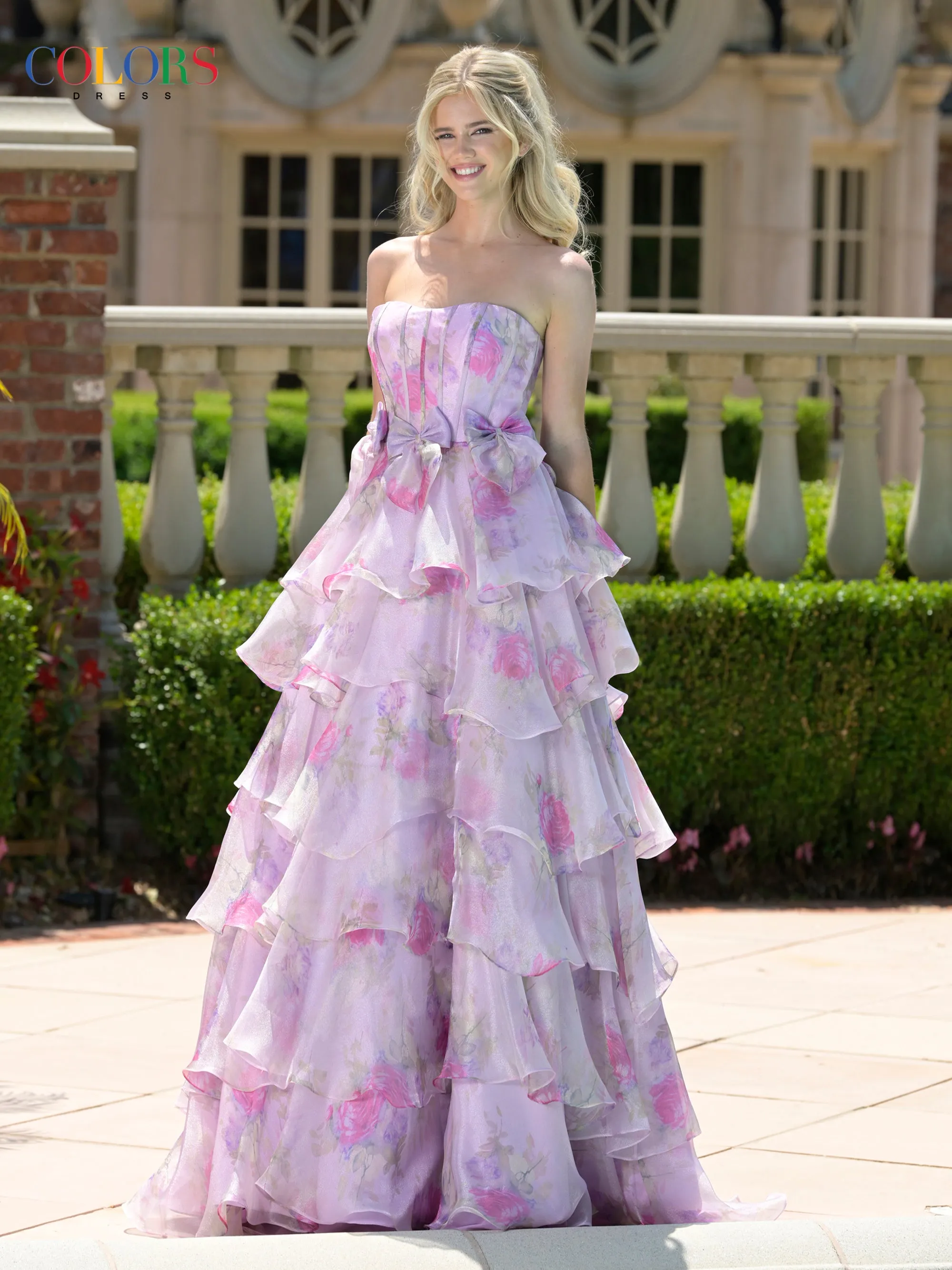 COLORS 3809 Long Prom Dress With Strapless Silhouette sold by The Gown Galleria product image thumbnail 4
