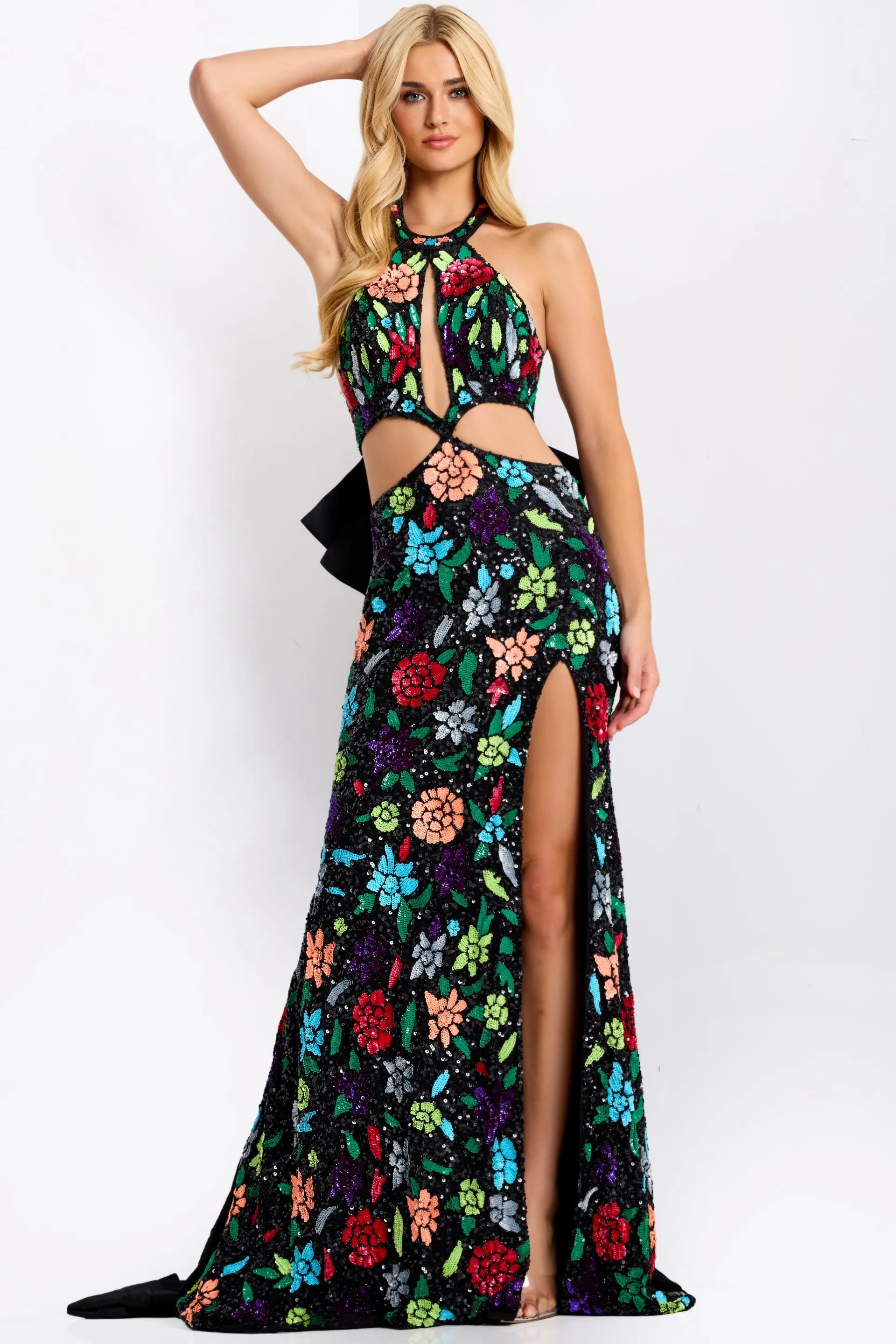 Jovani 49251 Evening Gown With Halter Neckline And Sequins sold by The Gown Galleria product image thumbnail 3