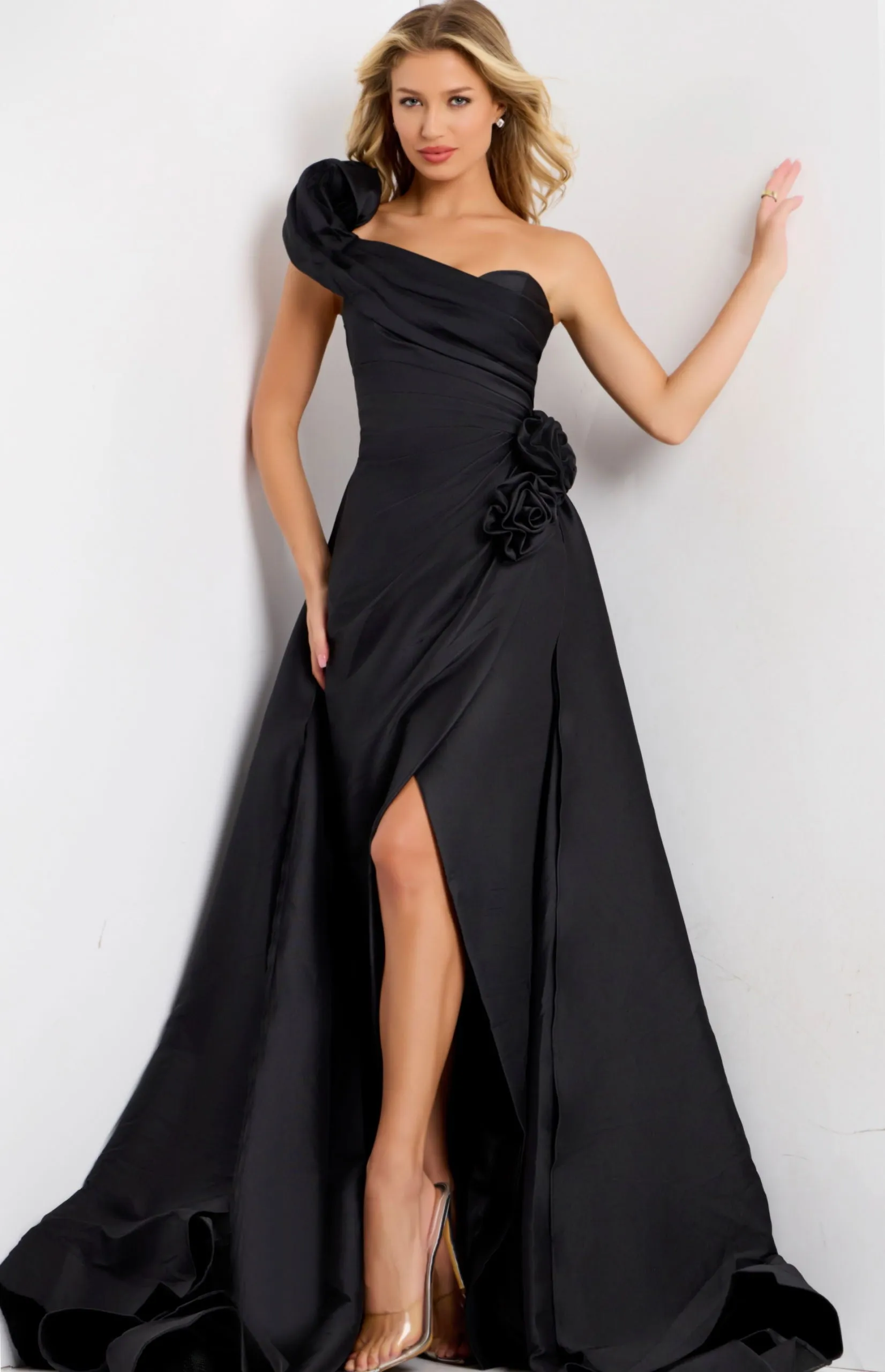 Jovani 48450 Evening Gown With One Shoulder Silhouette sold by The Gown Galleria product image thumbnail 4
