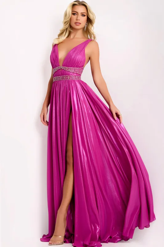 Jovani 42817 Plunging V-Neckline Evening Gown sold by The Gown Galleria