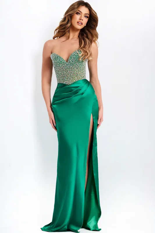 Jovani 42845 Beaded Corset Sweetheart Neckline Prom Dress sold by The Gown Galleria
