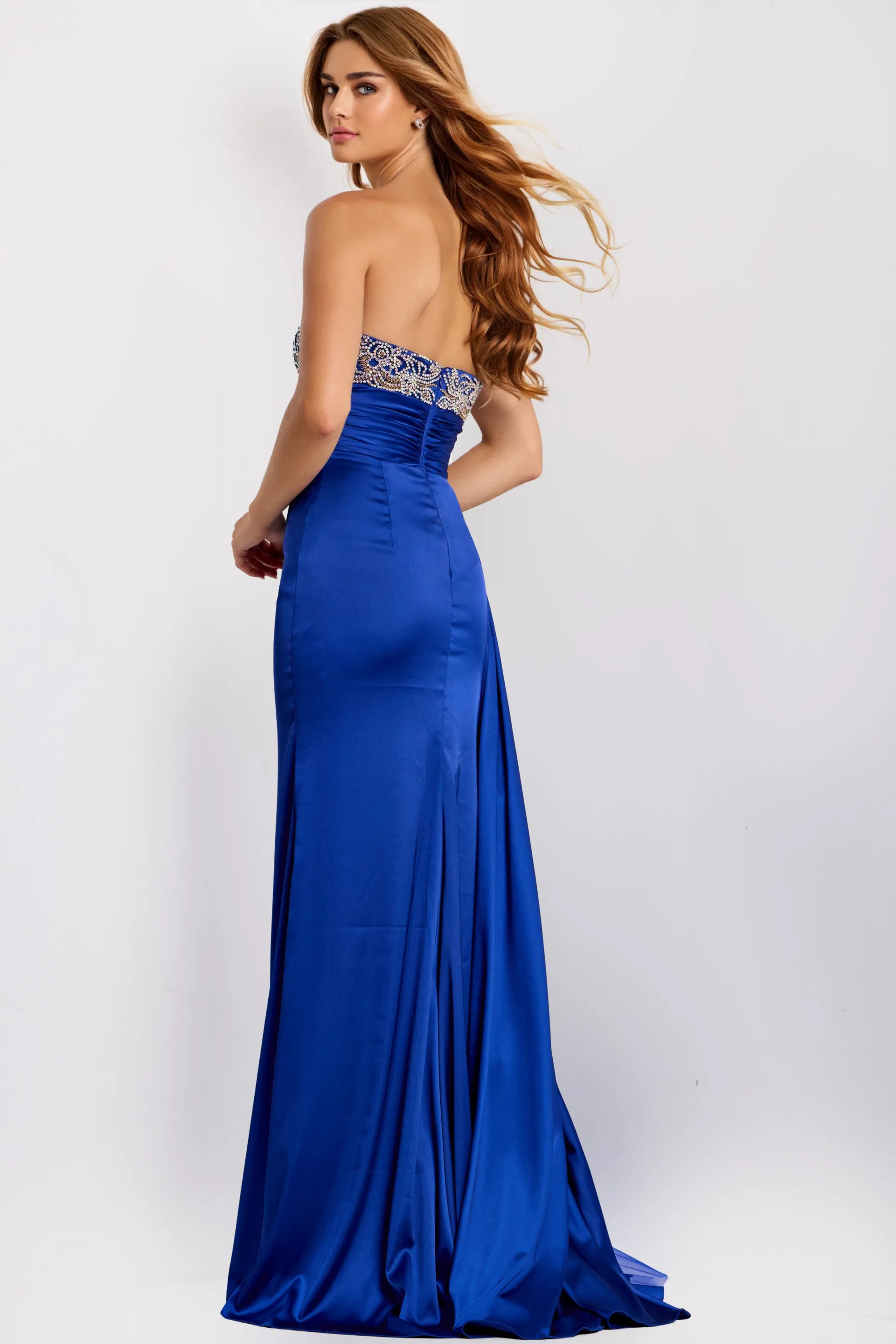 Jovani 43674 Straight Across Neckline Evening Gown sold by The Gown Galleria product image thumbnail 2