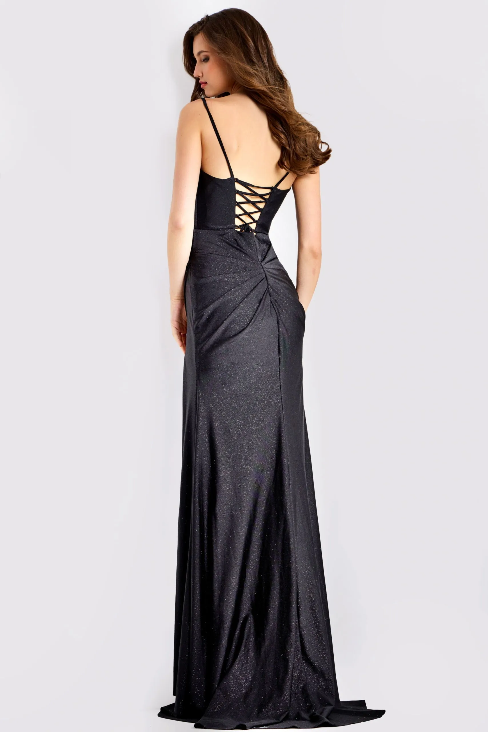 Jovani 49616 Evening Gown With Spaghetti Strap Silhouette sold by The Gown Galleria product image thumbnail 2