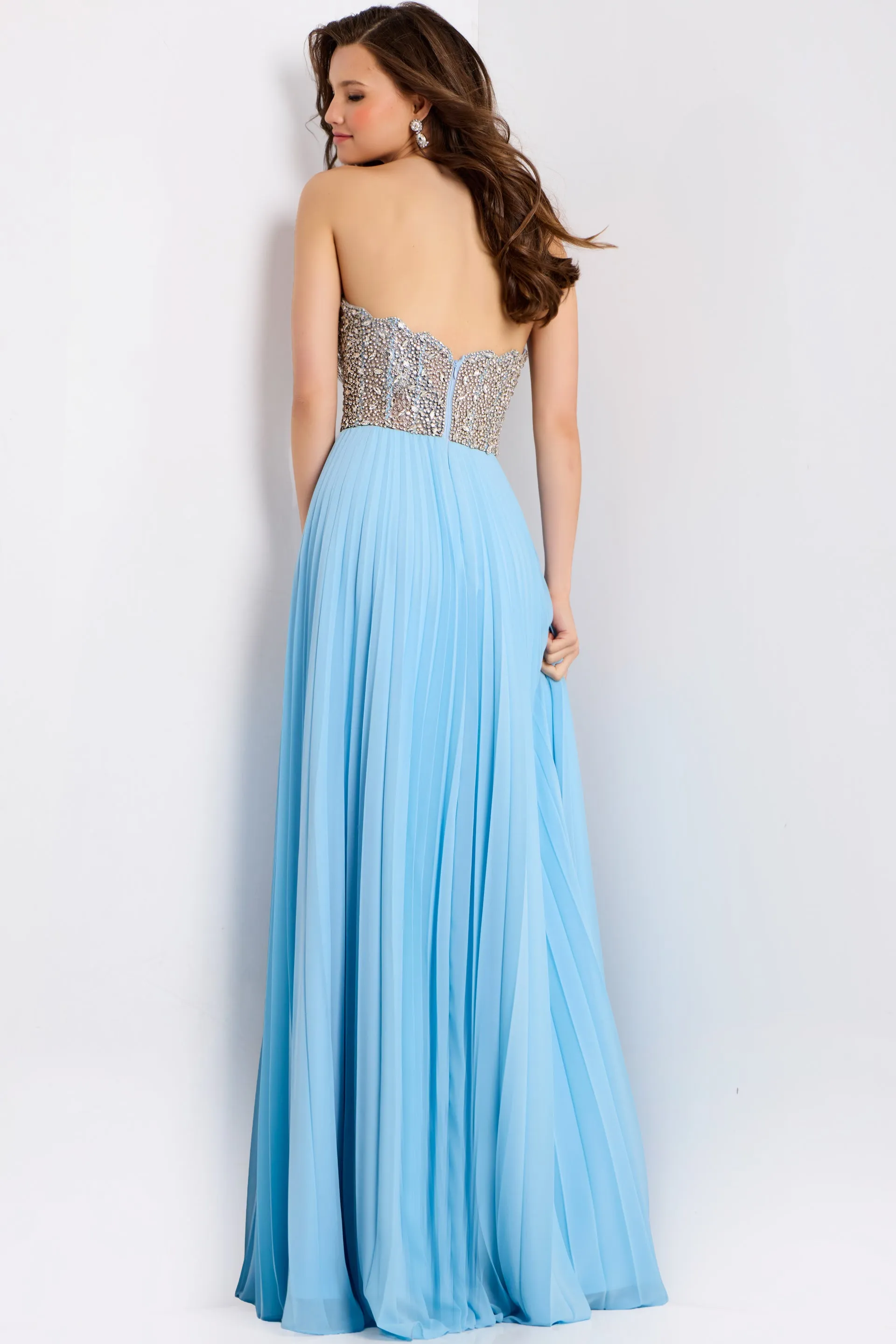 Jovani 44358 Strapless Beaded A-Line Prom Dress sold by The Gown Galleria product image thumbnail 3