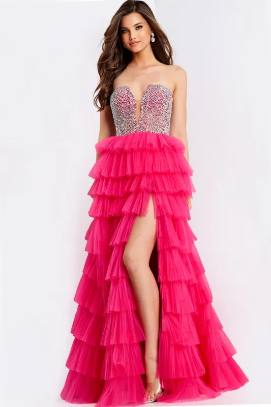Jovani 44360 Plunging Sweetheart Neckline Evening Gown sold by The Gown Galleria