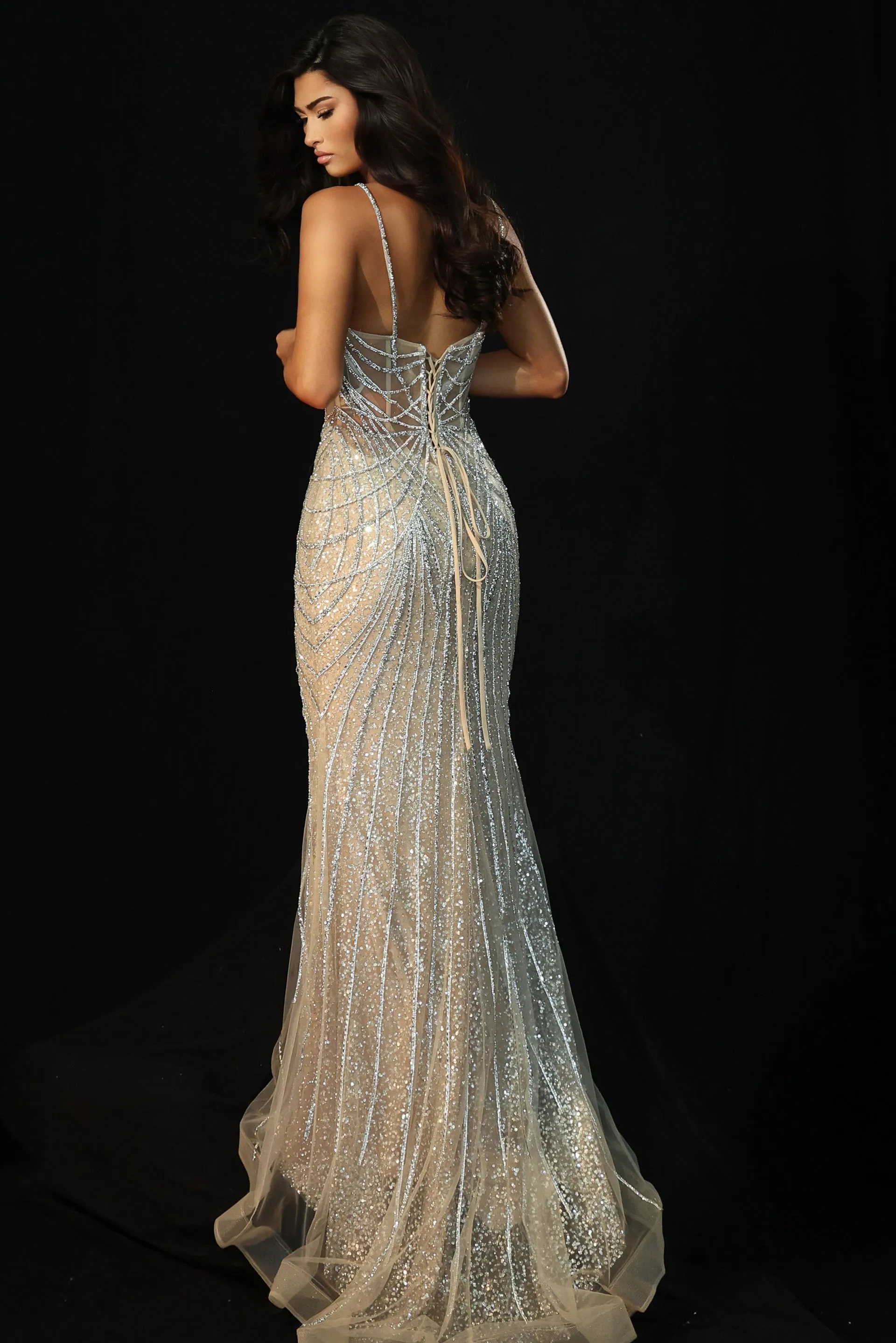 Jovani 49718 Mermaid Prom Dress With Fully Beaded Detailing sold by The Gown Galleria product image thumbnail 2