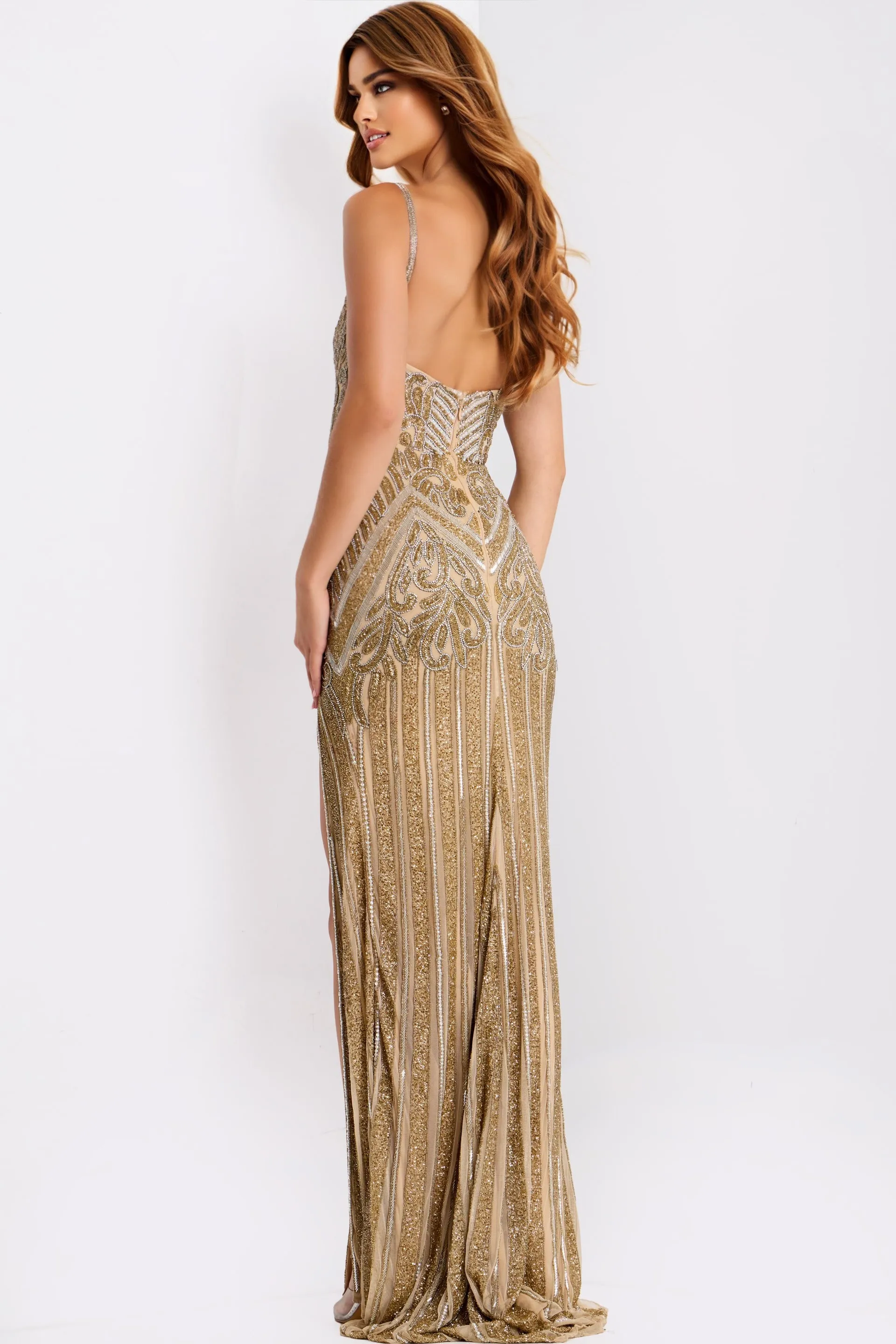 Jovani 49810 Prom Dress With Sculpted Sweetheart Neckline sold by The Gown Galleria product image thumbnail 4