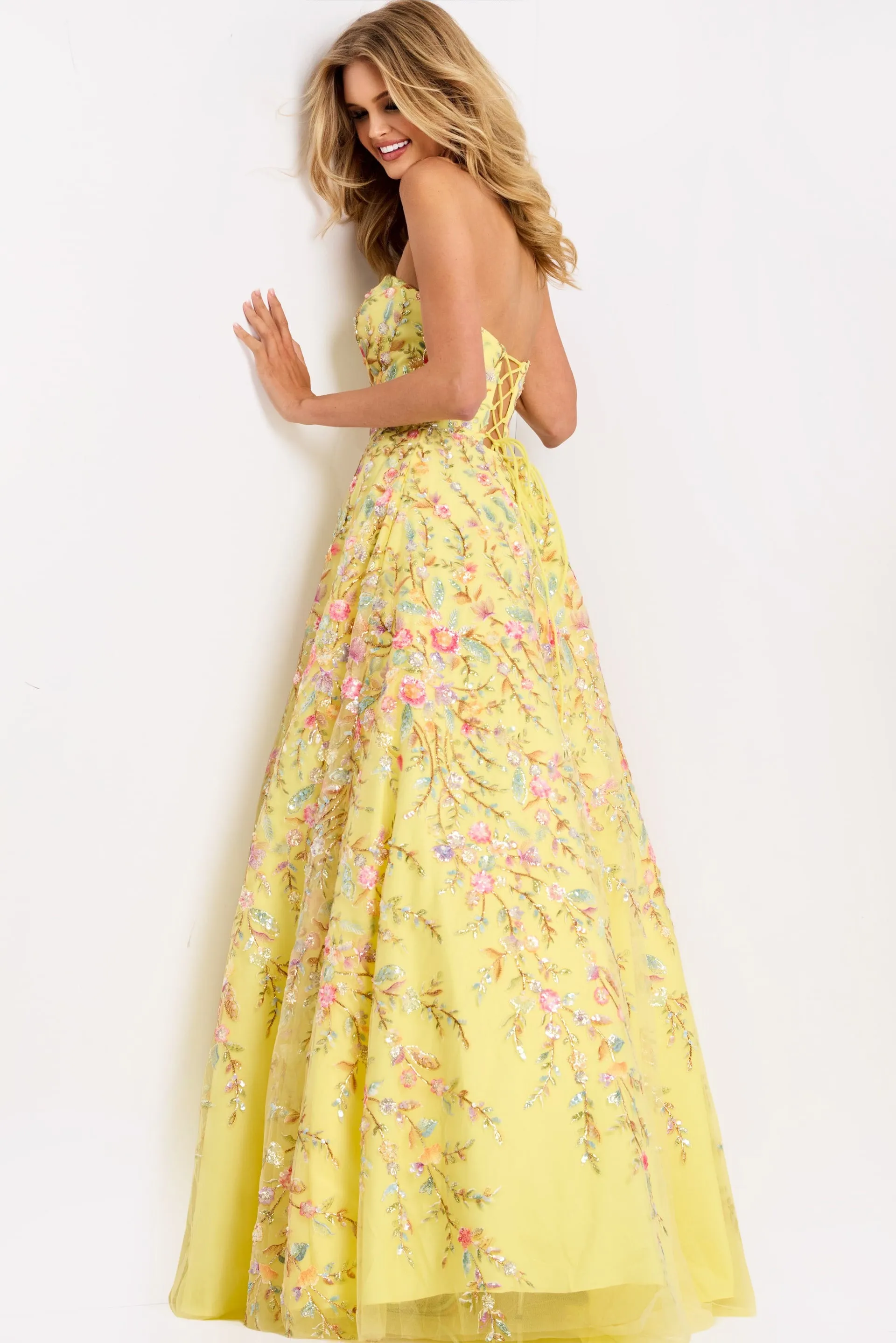 Jovani 49070 Evening Gown With Strapless Neckline sold by The Gown Galleria product image thumbnail 2