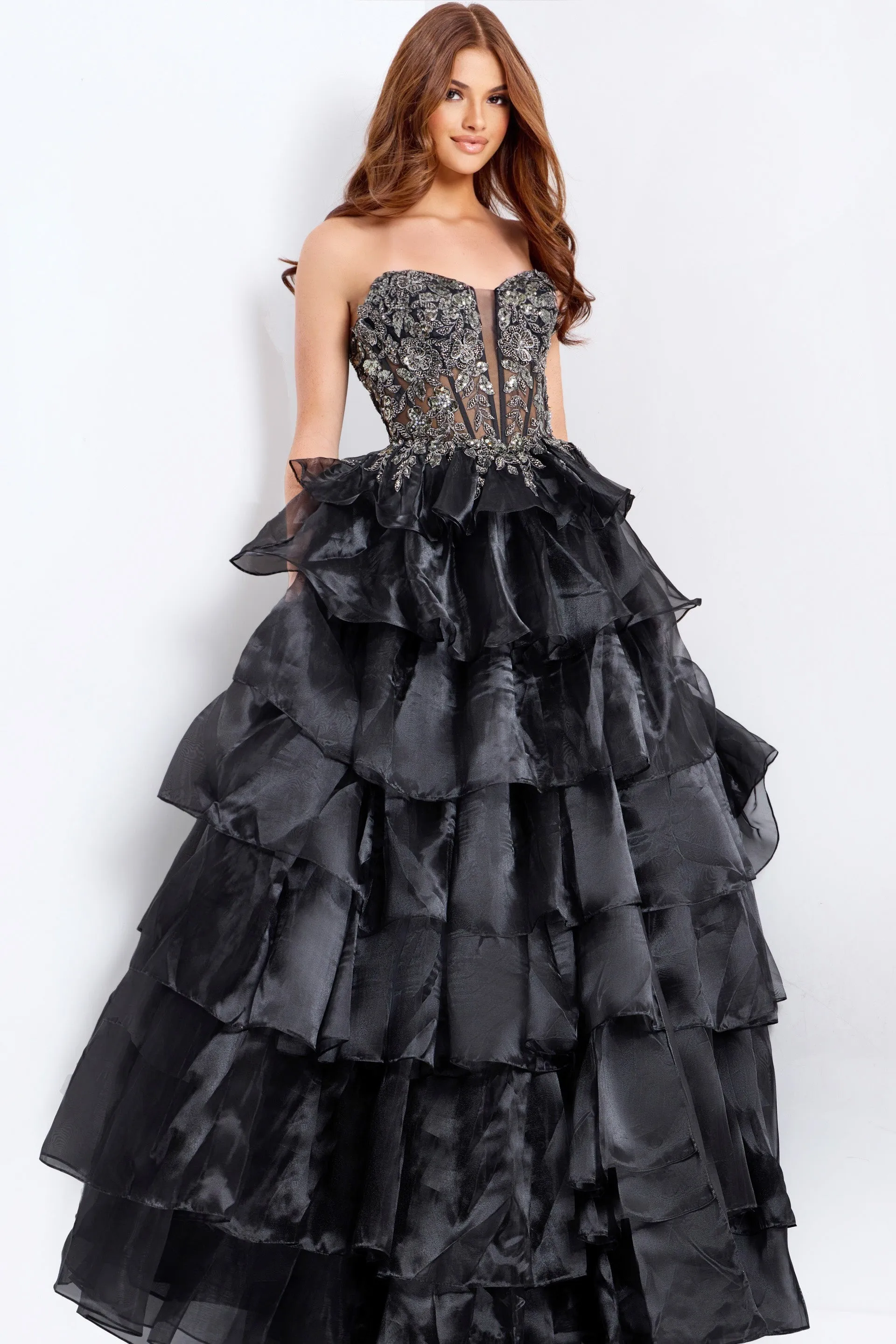 Jovani 50259 Evening Gown With Plunging Sweetheart Neckline sold by The Gown Galleria product image thumbnail 3