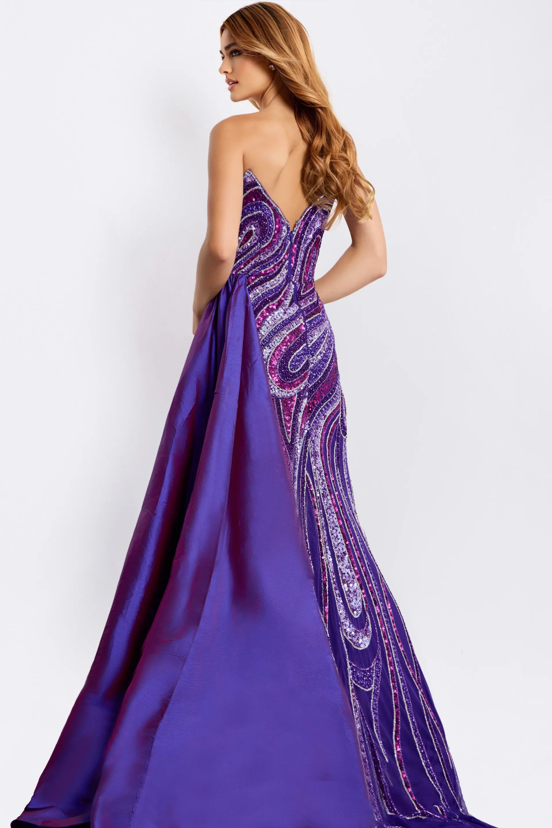Jovani 49226 Sequin Prom Dress With Deep V Neckline sold by The Gown Galleria product image thumbnail 2