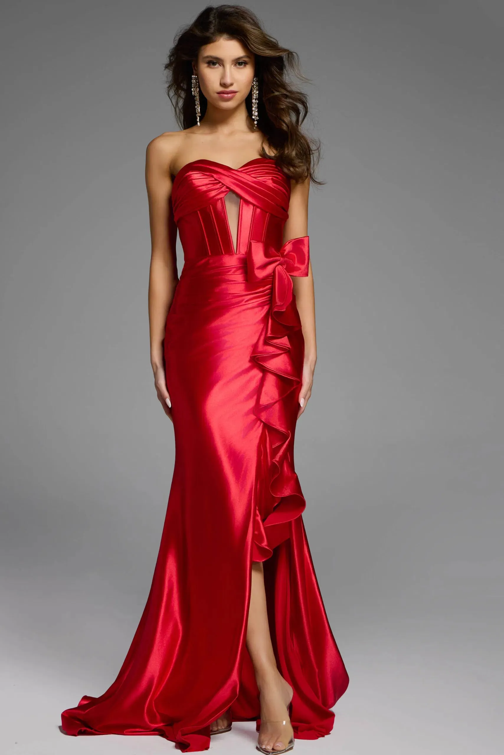 Jovani D5318 Strapless Silhouette Prom Dress sold by The Gown Galleria product image thumbnail 4