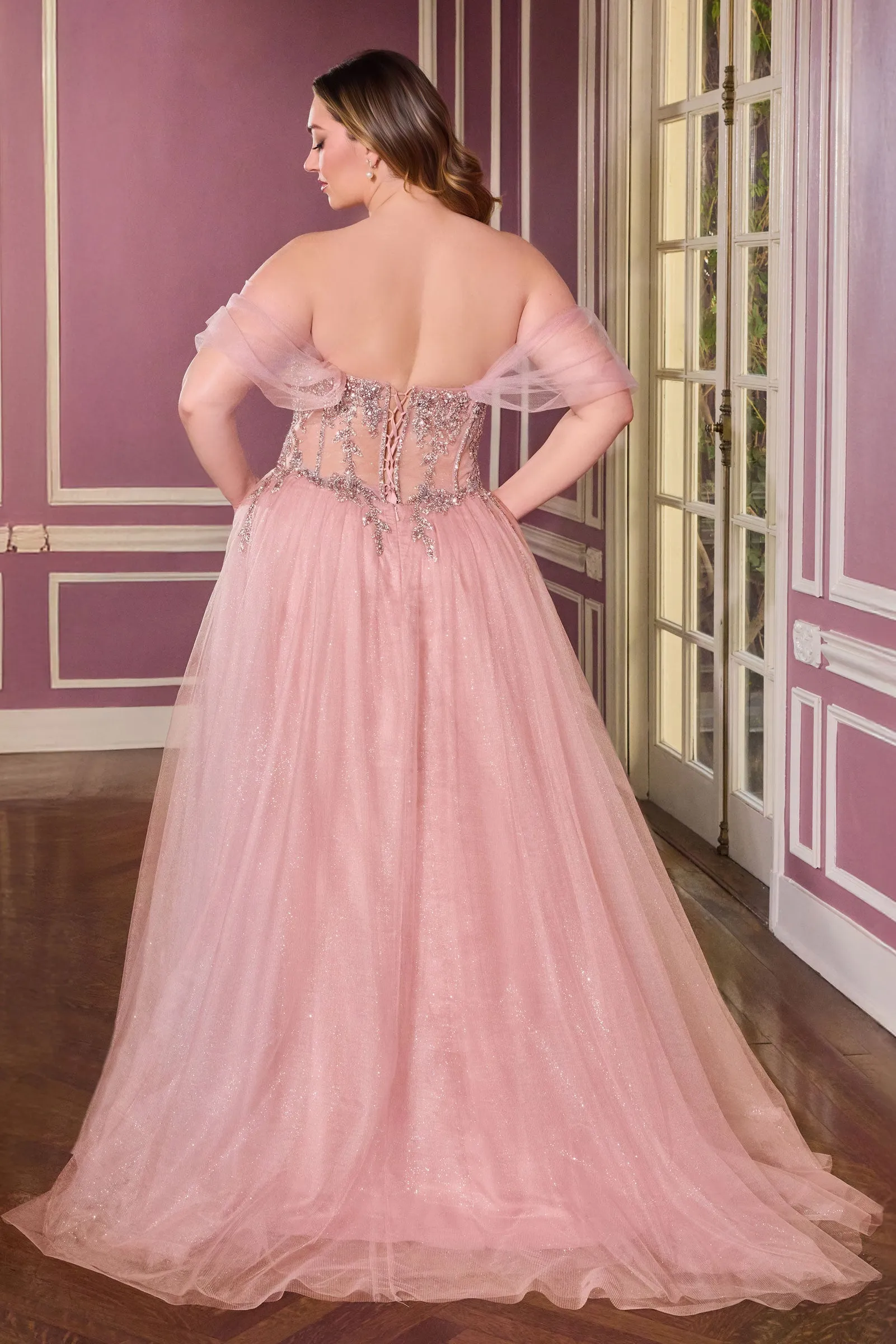 Cinderella Divine CD721C A-Line Evening Gown with Sweetheart Neckline sold by The Gown Galleria product image thumbnail 2