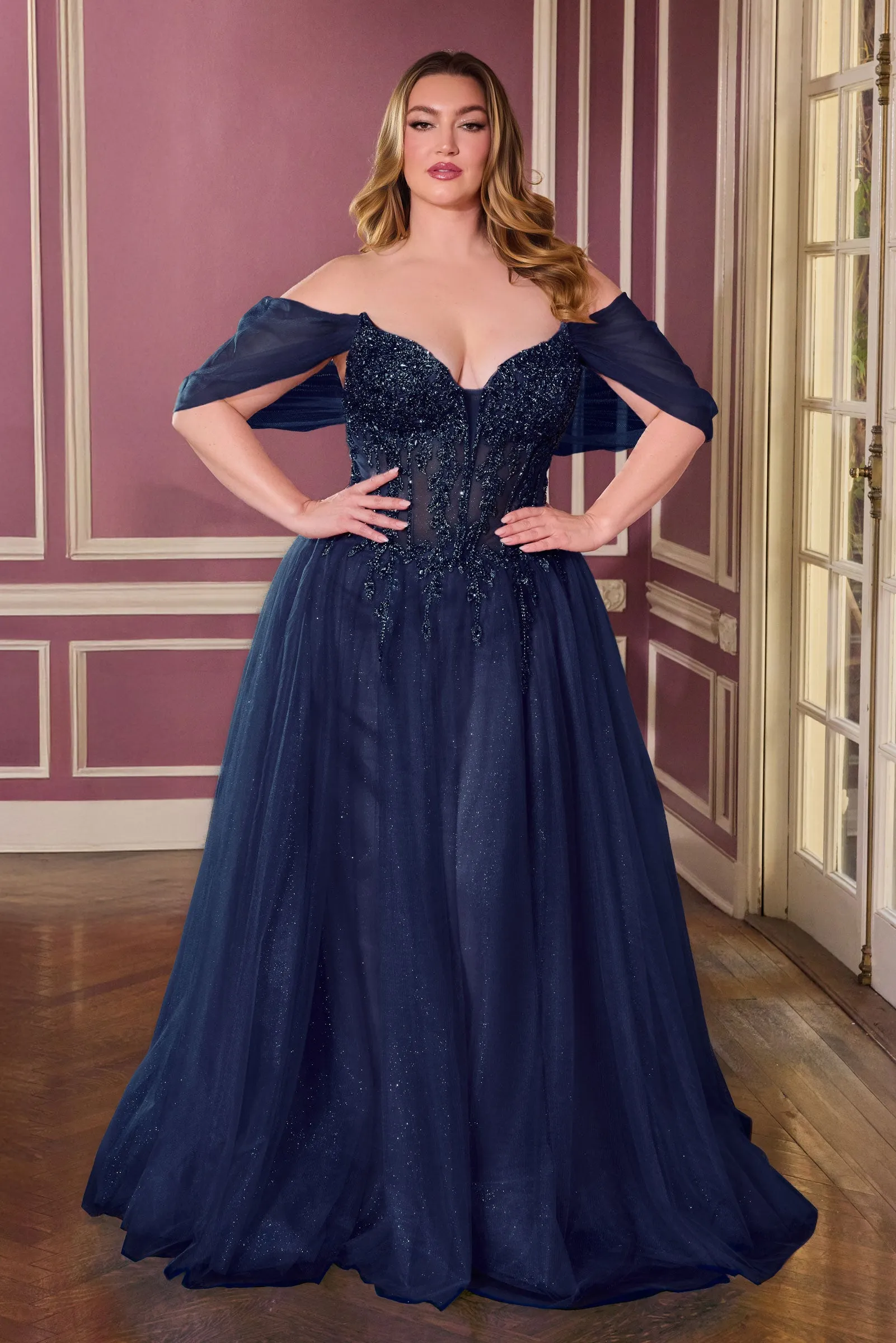 Cinderella Divine CD721C A-Line Evening Gown with Sweetheart Neckline sold by The Gown Galleria product image thumbnail 5