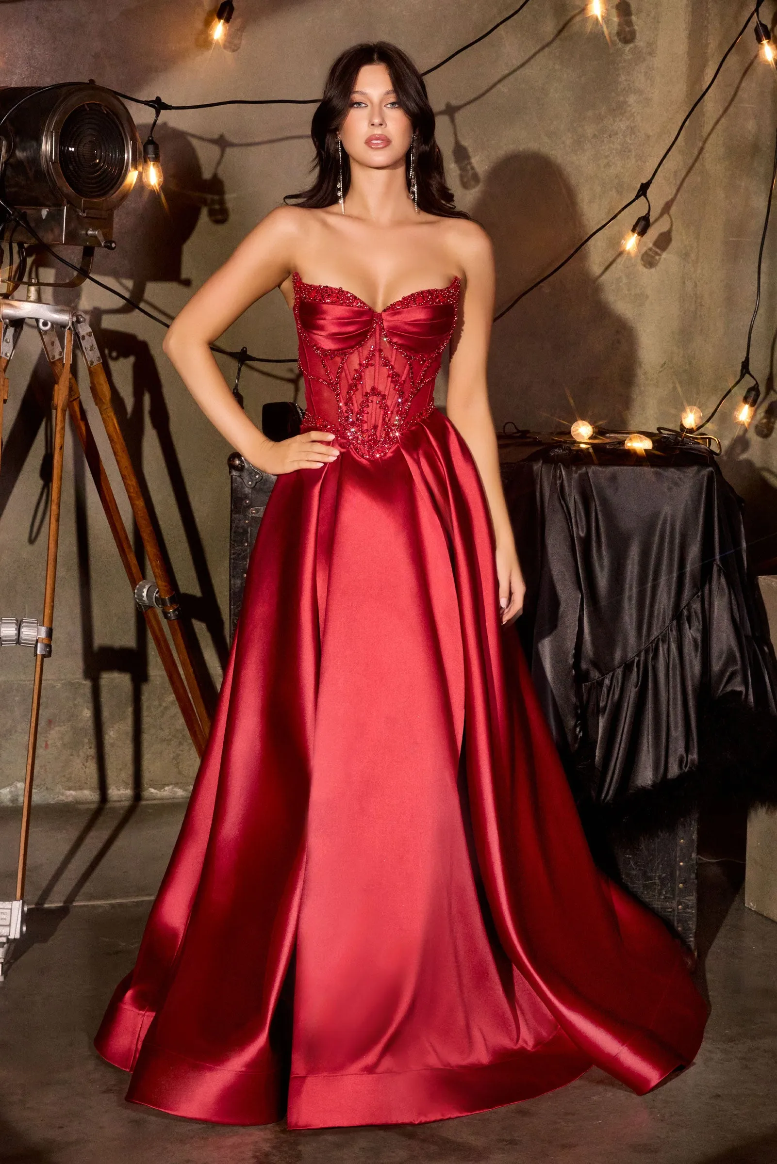 Cinderella Divine CD389 A-Line Prom Dress with Sweetheart Neckline sold by The Gown Galleria product image thumbnail 5