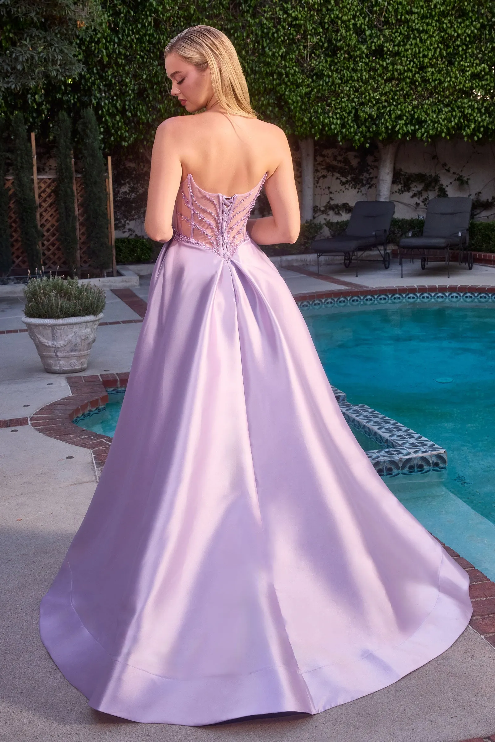 Cinderella Divine CD389 A-Line Prom Dress with Sweetheart Neckline sold by The Gown Galleria product image thumbnail 2