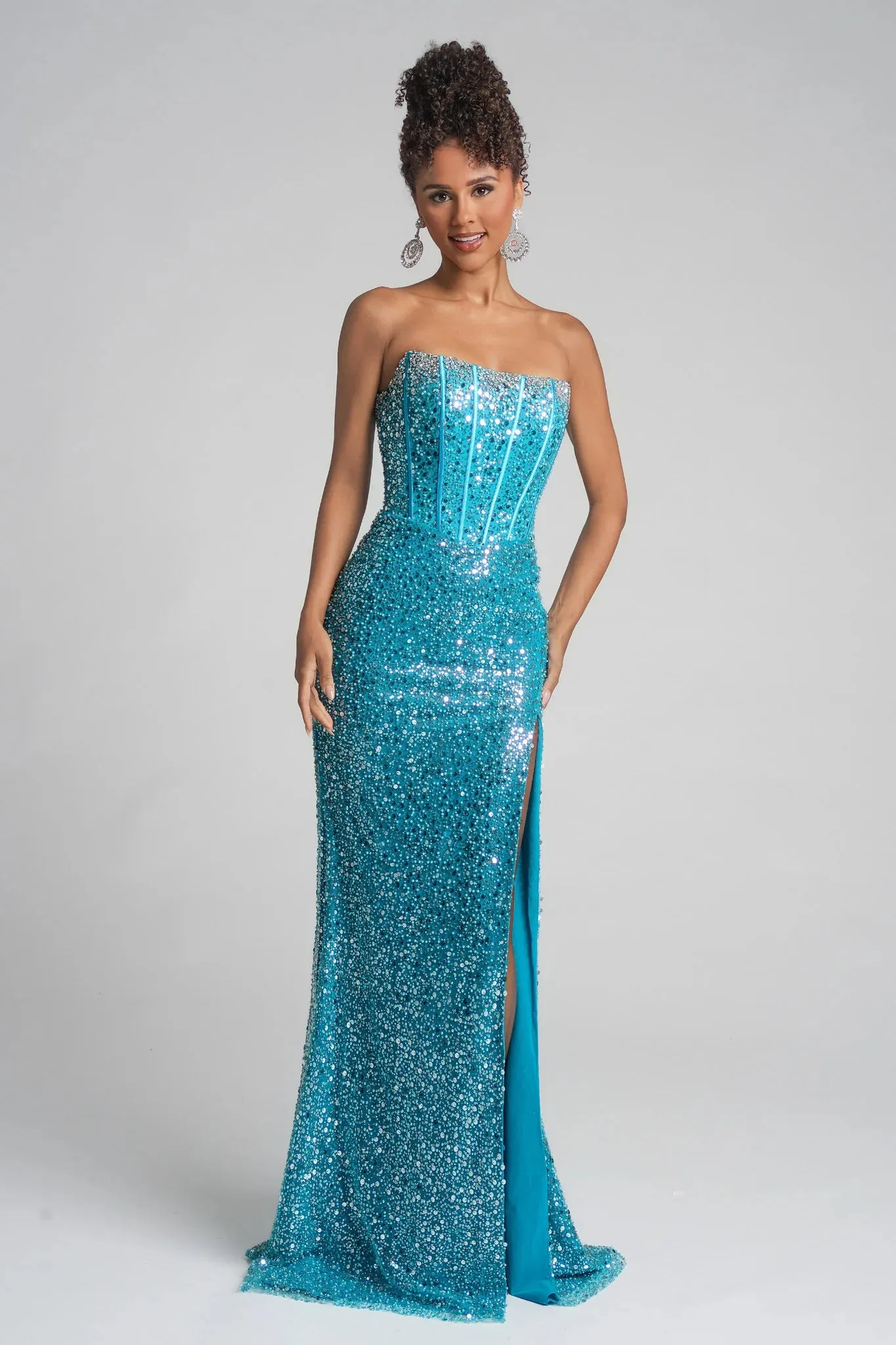 Portia & Scarlett XO054 Fitted Sheath Silhouette Evening Gown sold by The Gown Galleria product image thumbnail 4