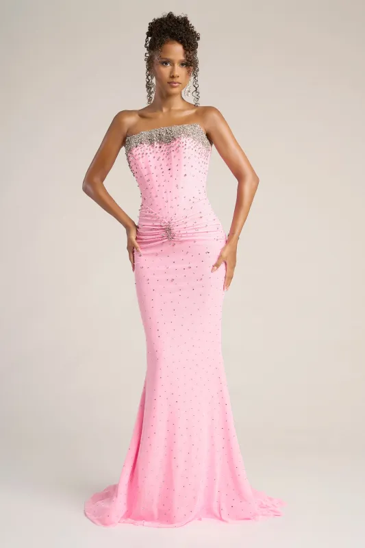 Portia & Scarlett XO059 Rhinestone Embellishments Prom Dress sold by The Gown Galleria