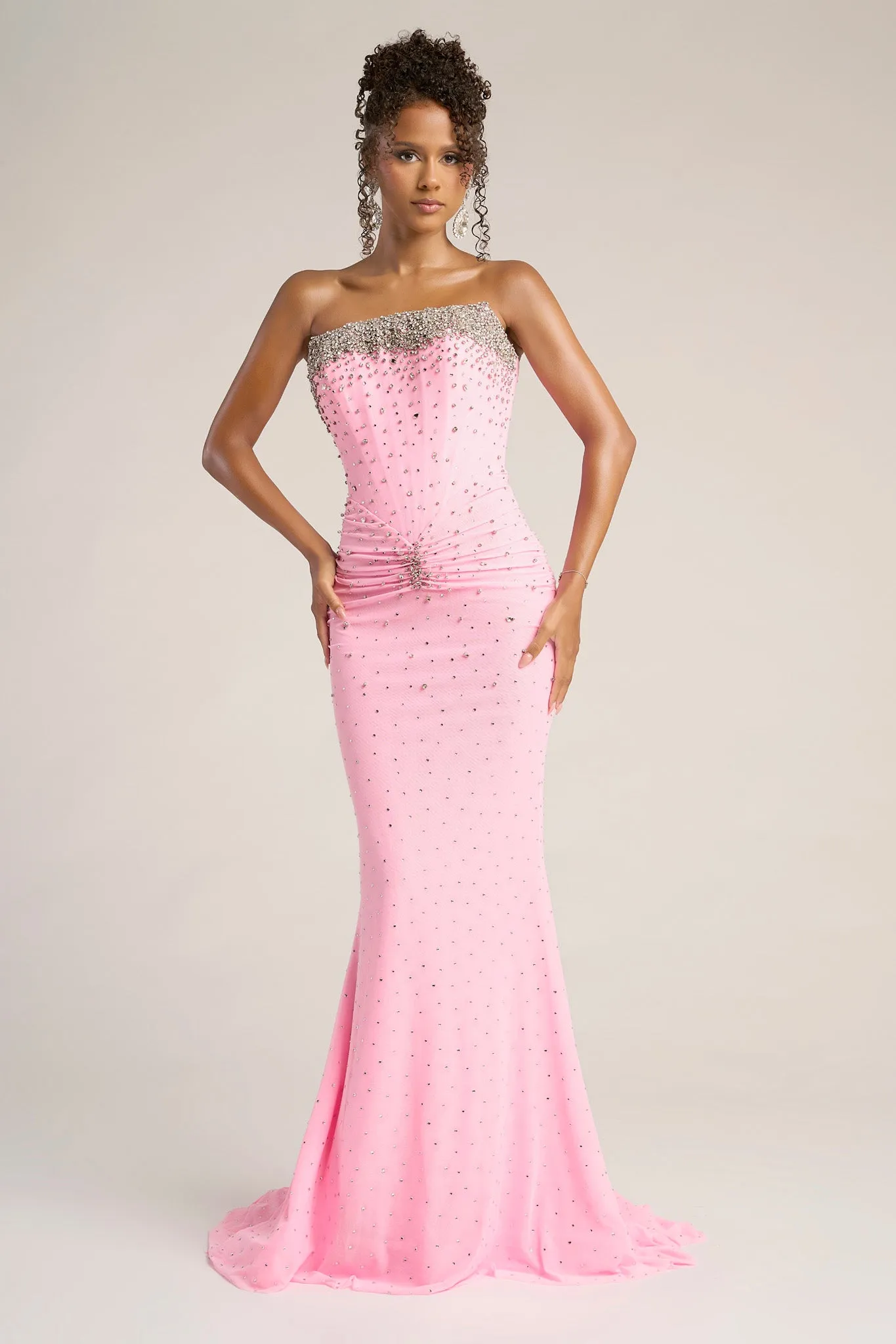 Portia & Scarlett XO059 Rhinestone Embellishments Prom Dress sold by The Gown Galleria