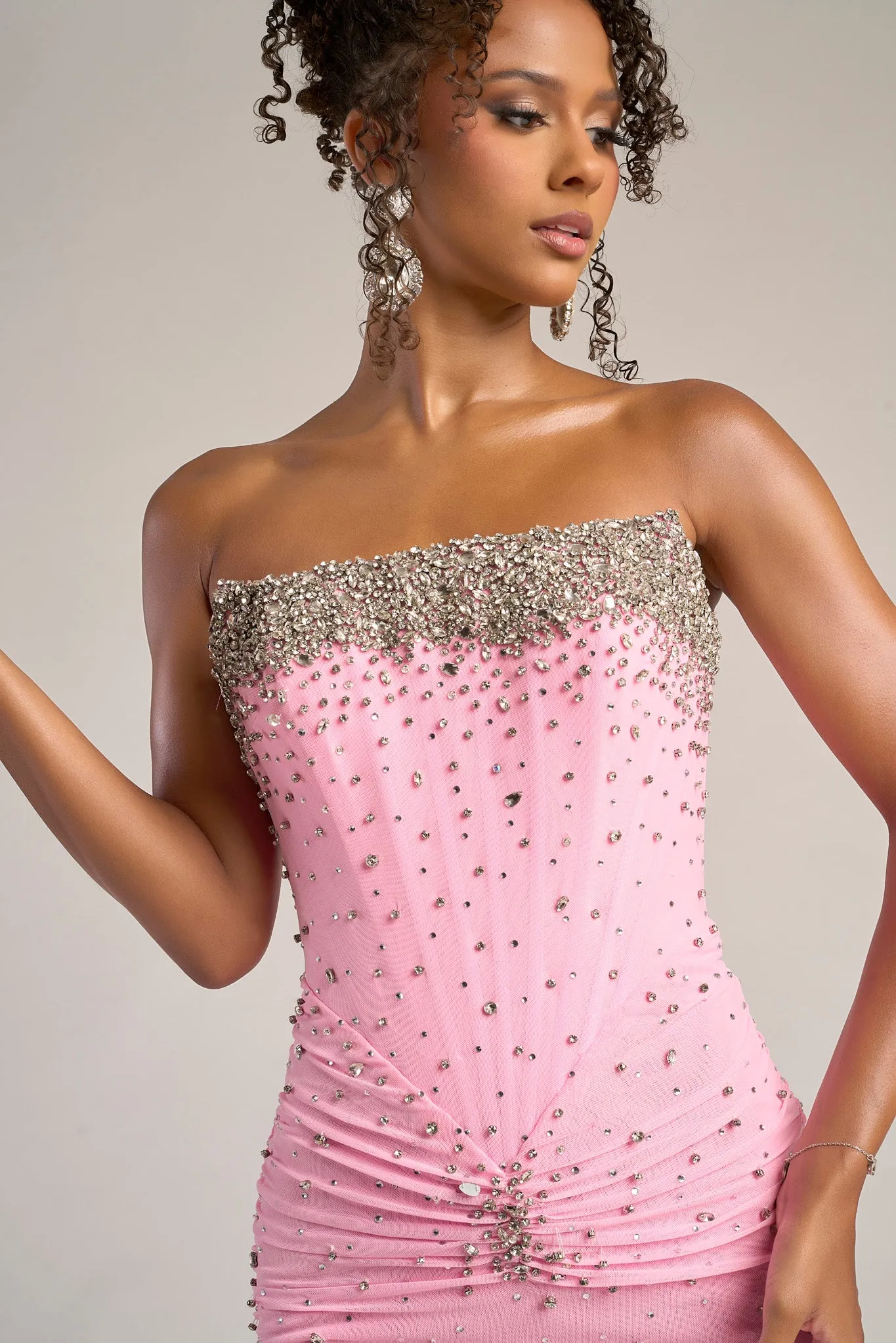 Portia & Scarlett XO059 Rhinestone Embellishments Prom Dress sold by The Gown Galleria product image thumbnail 3