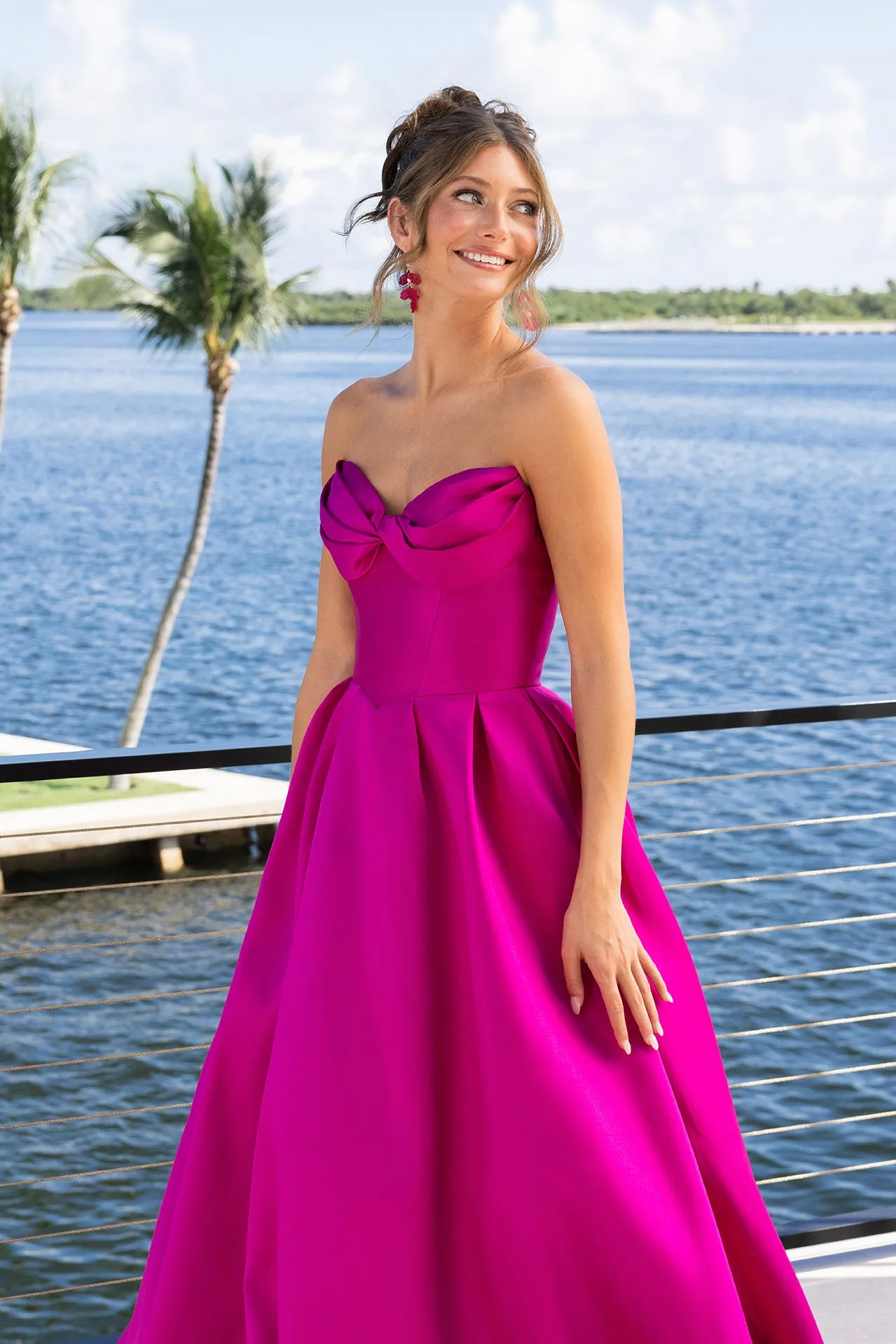 Portia & Scarlett XO110 Satin Sweetheart A-Line Evening Gown sold by The Gown Galleria product image thumbnail 3