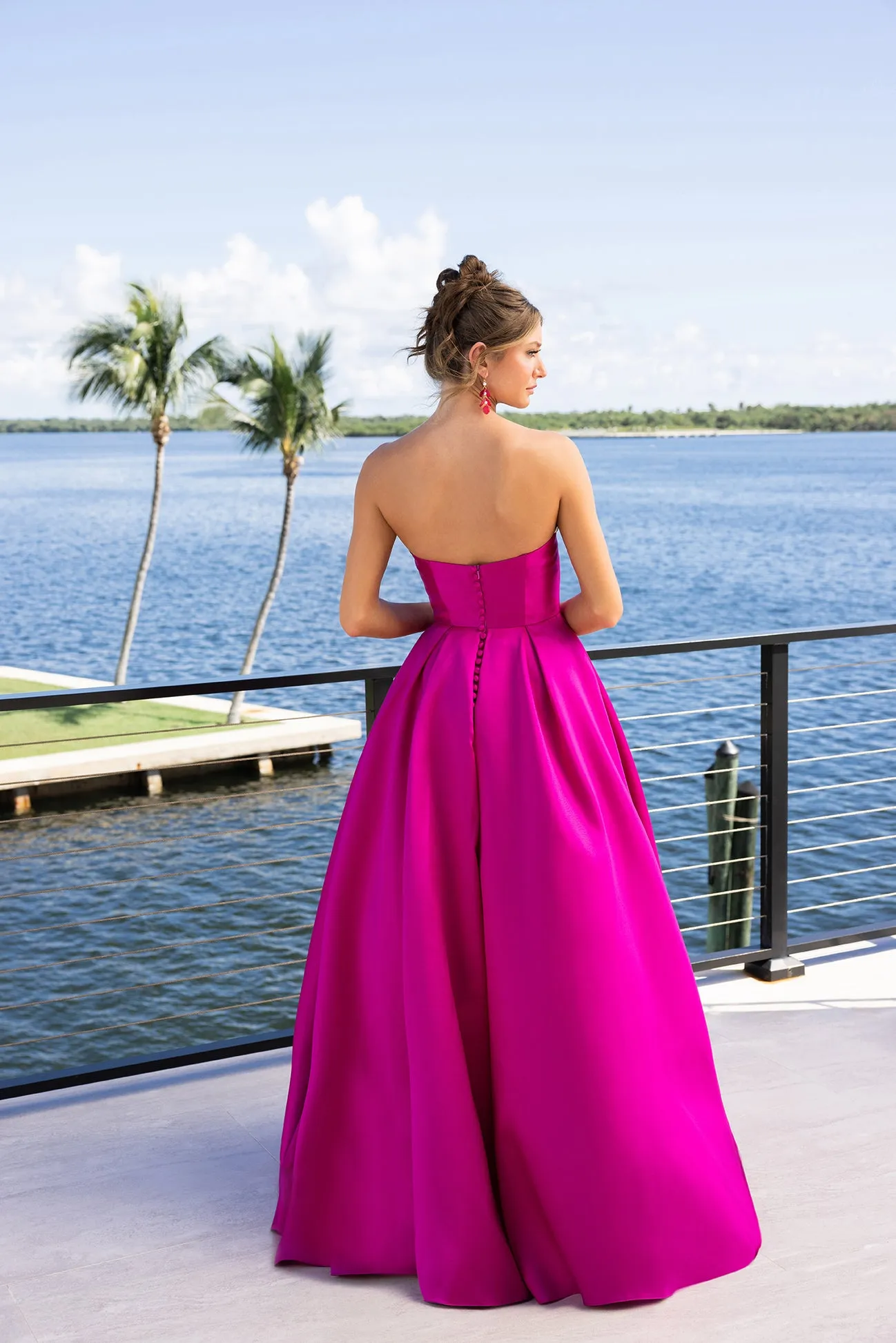 Portia & Scarlett XO110 Satin Sweetheart A-Line Evening Gown sold by The Gown Galleria product image thumbnail 2