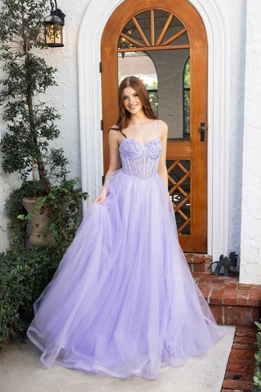 Portia & Scarlett XO163 Embellished Corset Tulle Prom Dress made by Portia & Scarlett