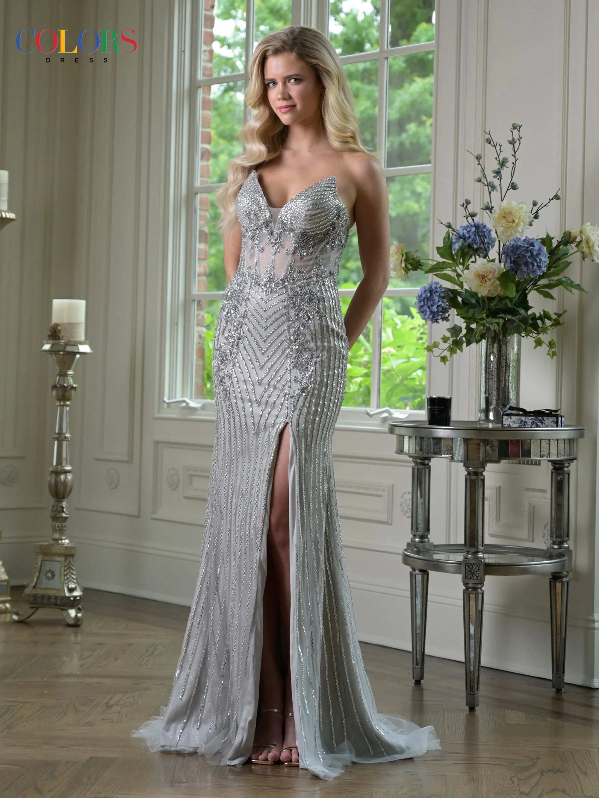 Colors Dress 3913 Strapless Silhouette Evening Gown sold by The Gown Galleria product image thumbnail 4