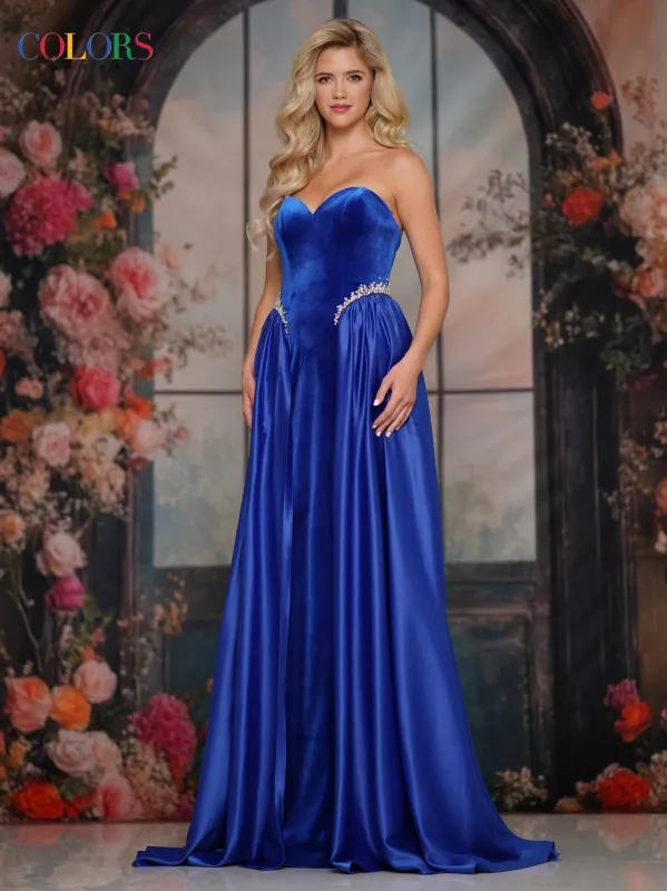 Colors Dress 3861 Sweetheart Neckline Evening Gown made by The Gown Galleria