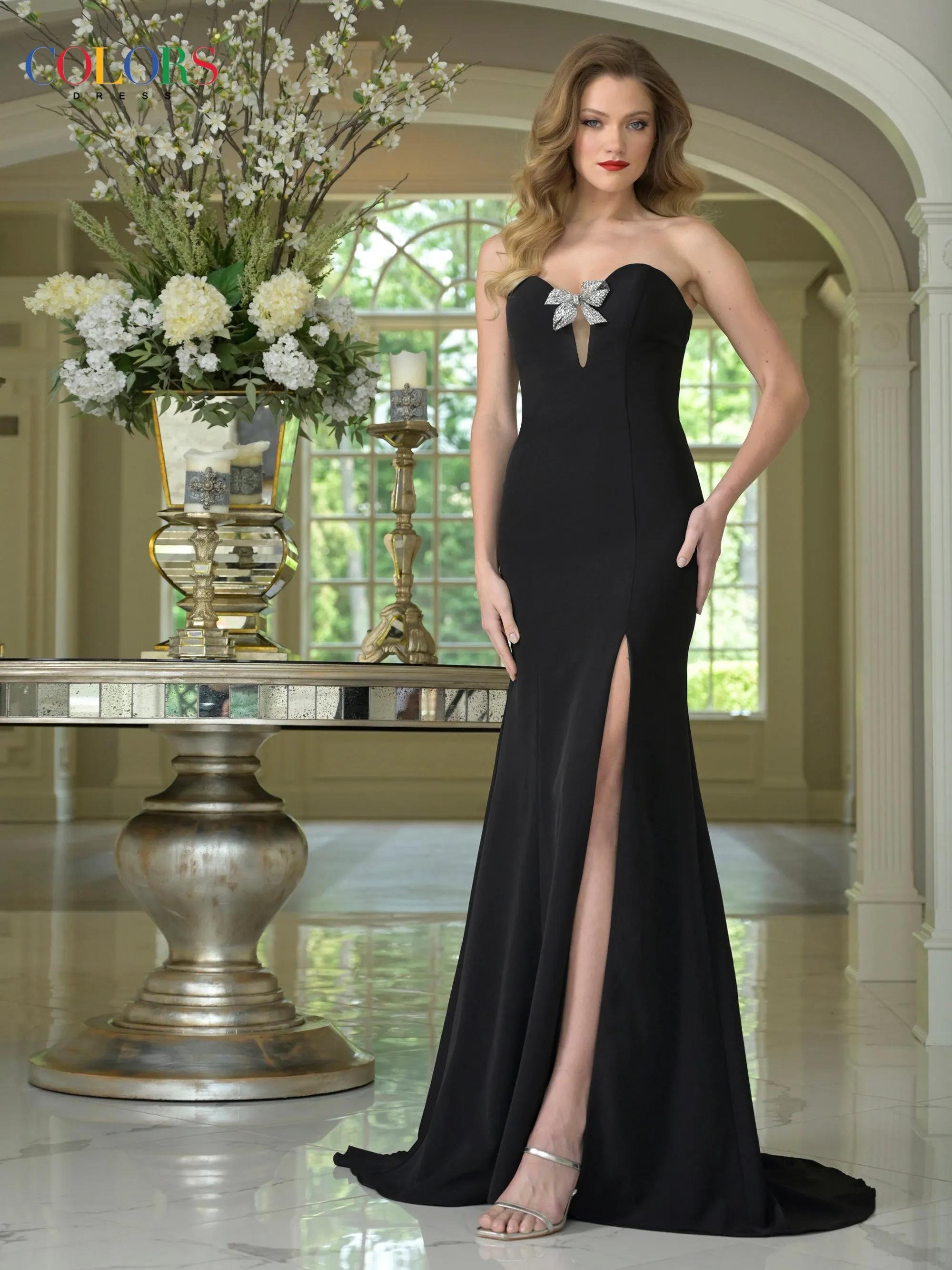 Colors Dress 3889 Strapless Sheath Evening Gown sold by The Gown Galleria product image thumbnail 4