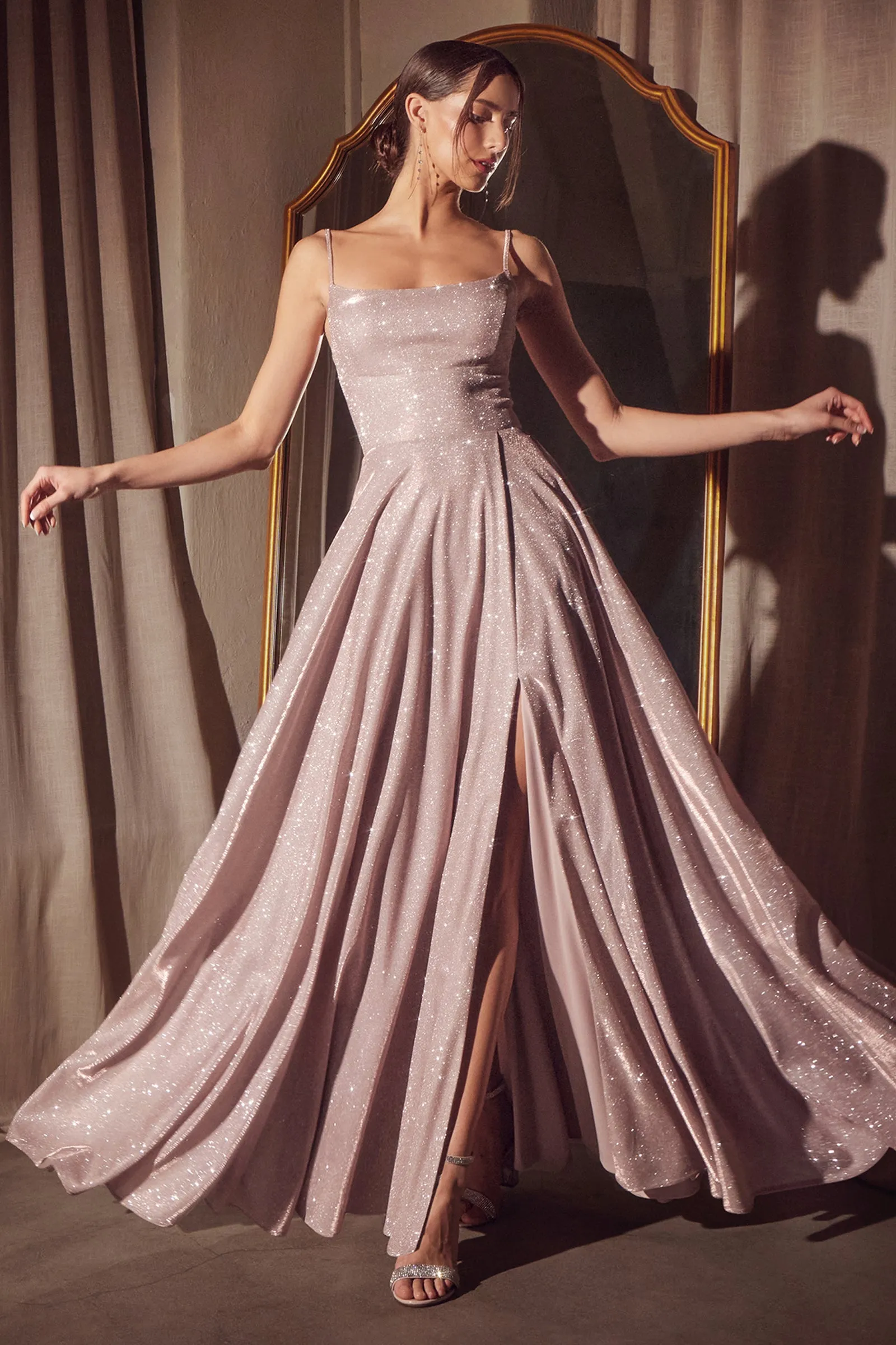 Amoris T213 Evening Gown with A-Line Silhouette and Scoop Neckline sold by The Gown Galleria product image thumbnail 4