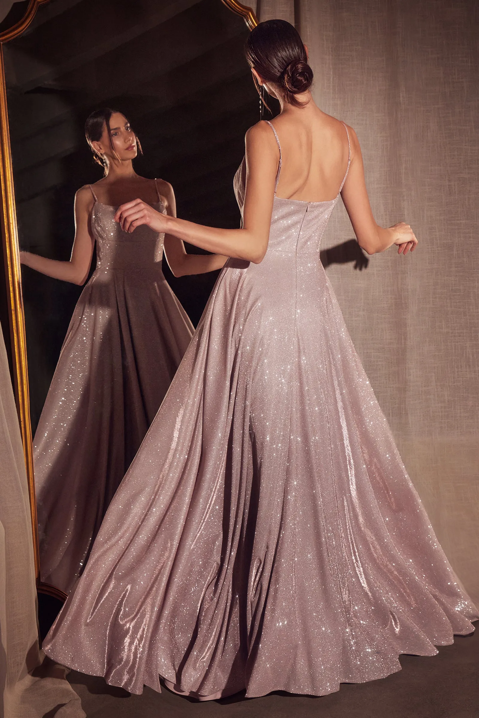 Amoris T213 Evening Gown with A-Line Silhouette and Scoop Neckline sold by The Gown Galleria product image thumbnail 3